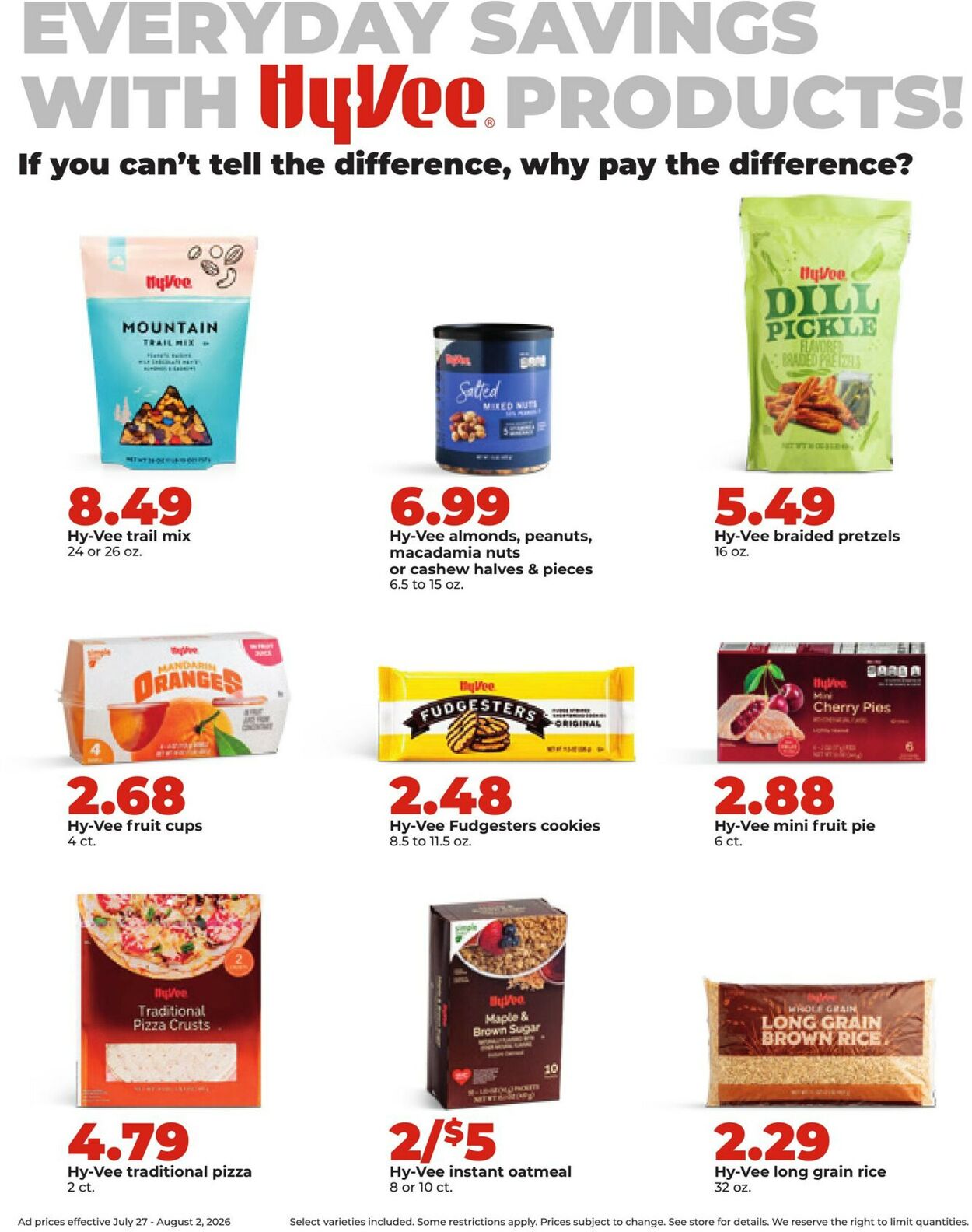Catalogue HyVee from 07/27/2026