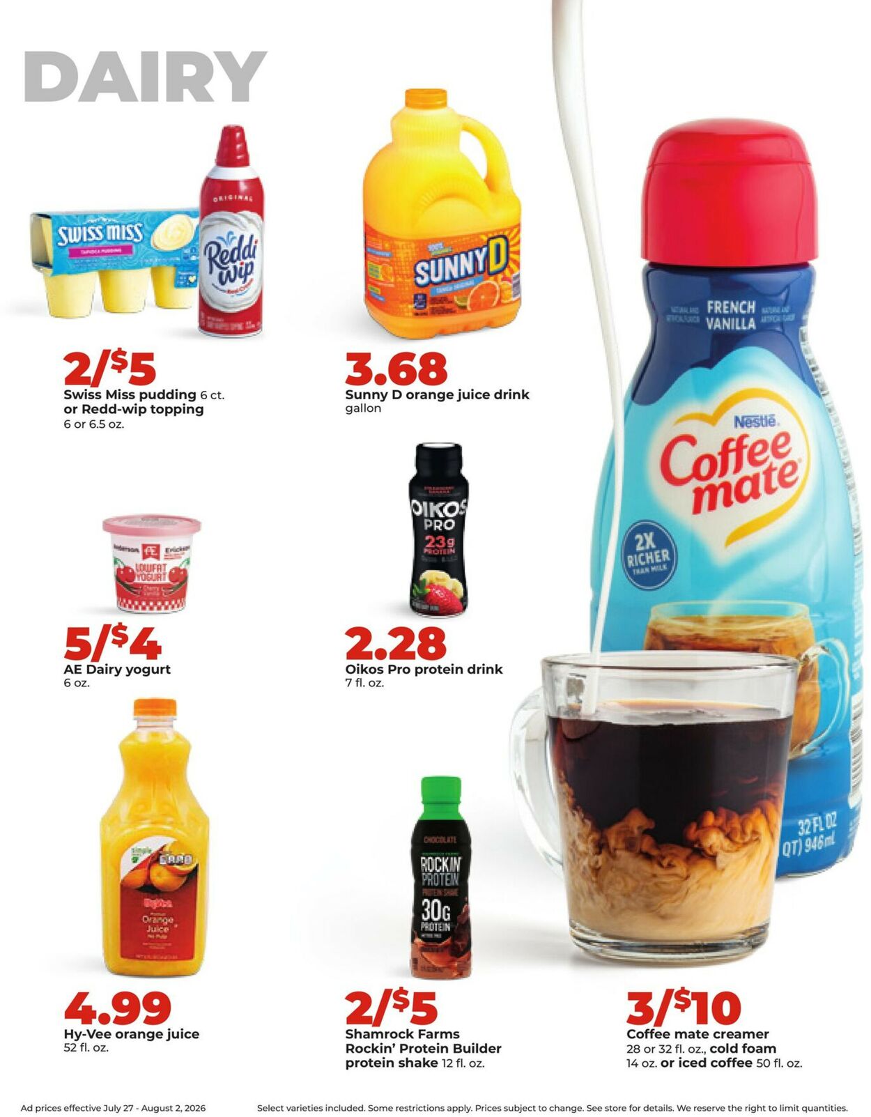 Catalogue HyVee from 07/27/2026