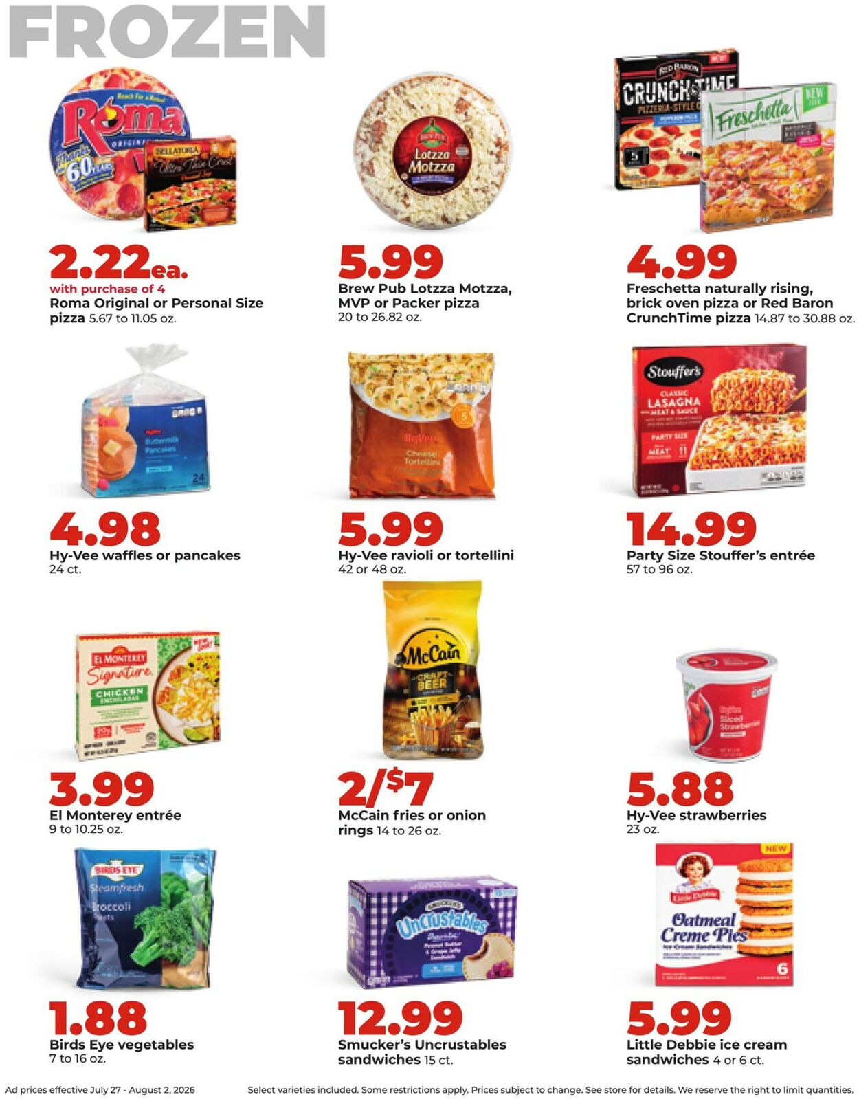 Catalogue HyVee from 07/27/2026