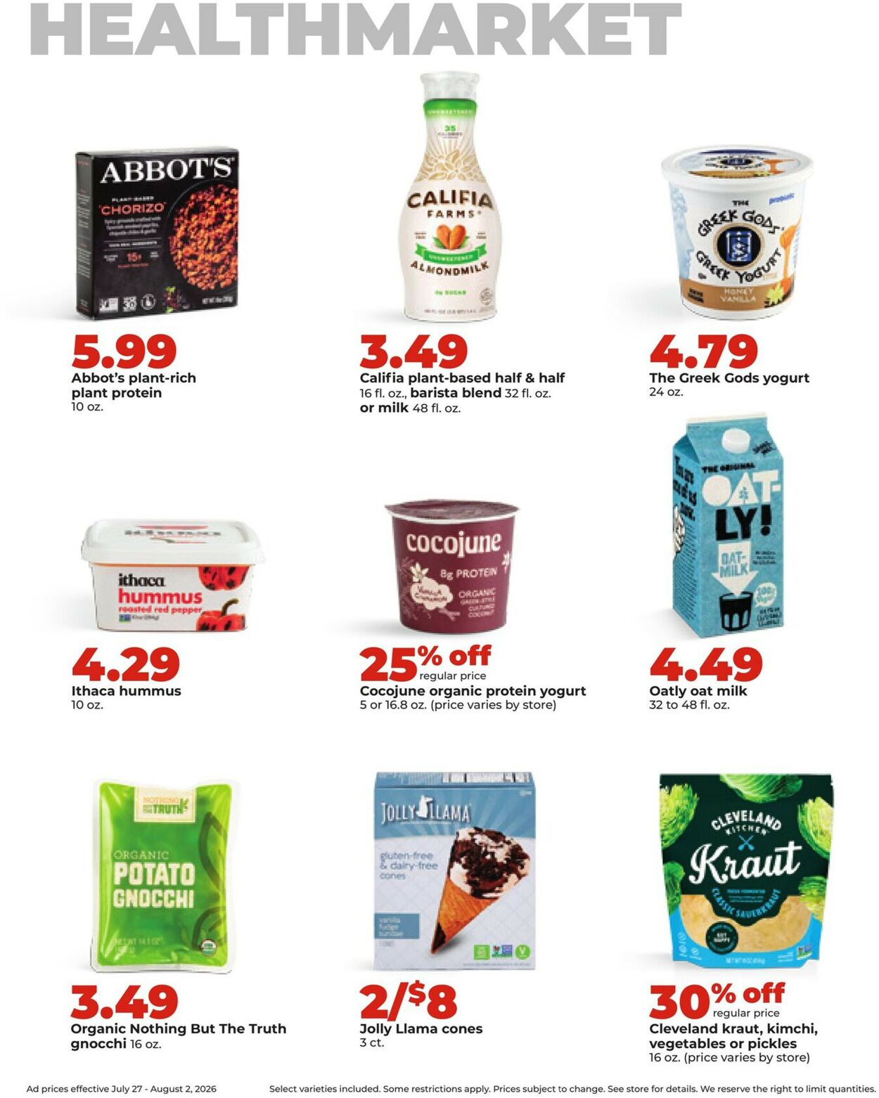 Catalogue HyVee from 07/27/2026