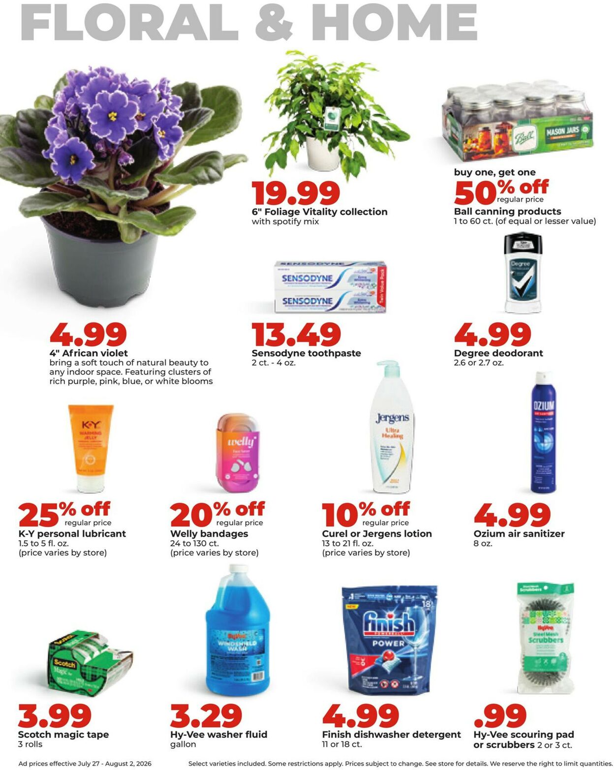 Catalogue HyVee from 07/27/2026