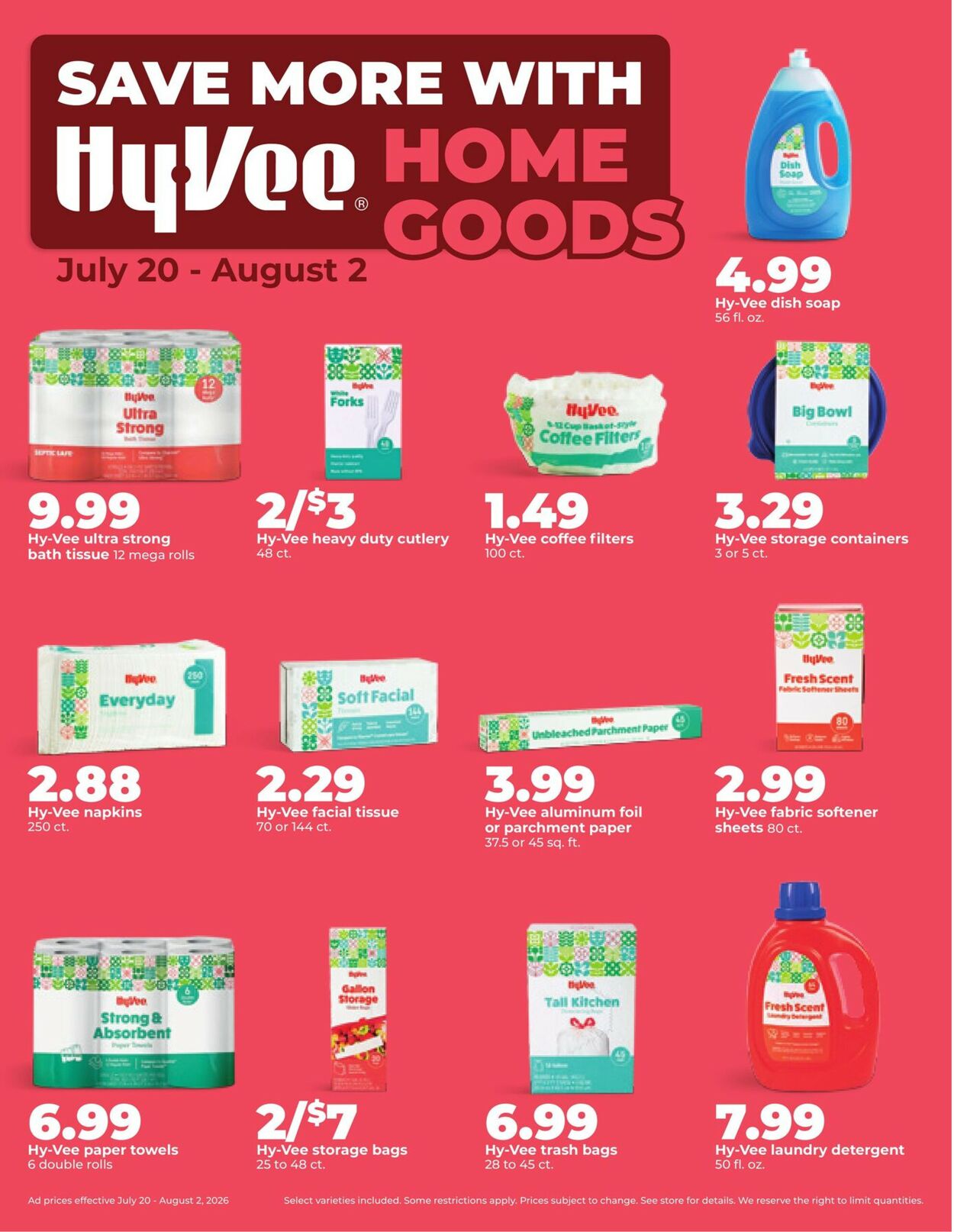 Catalogue HyVee from 07/27/2026