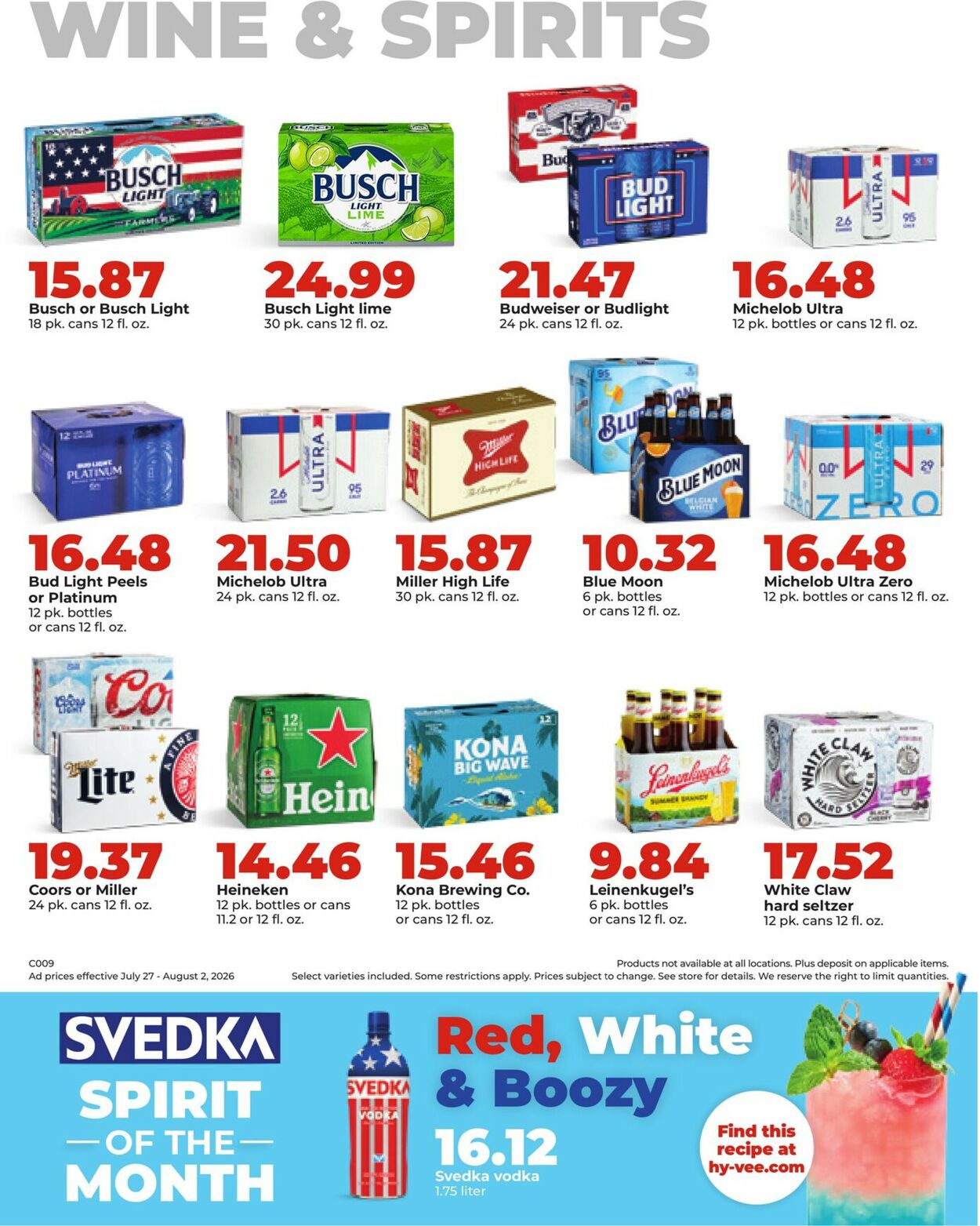 Catalogue HyVee from 07/27/2026
