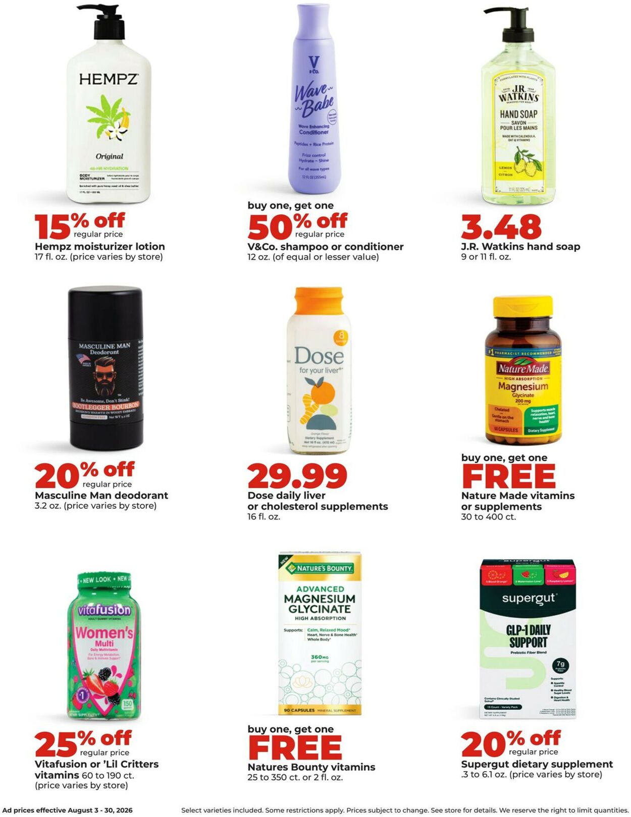 Catalogue HyVee from 08/03/2026