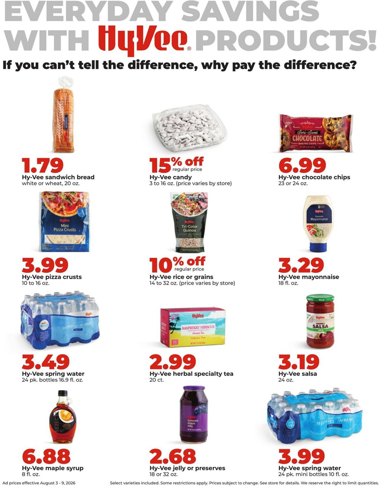Catalogue HyVee from 08/03/2026