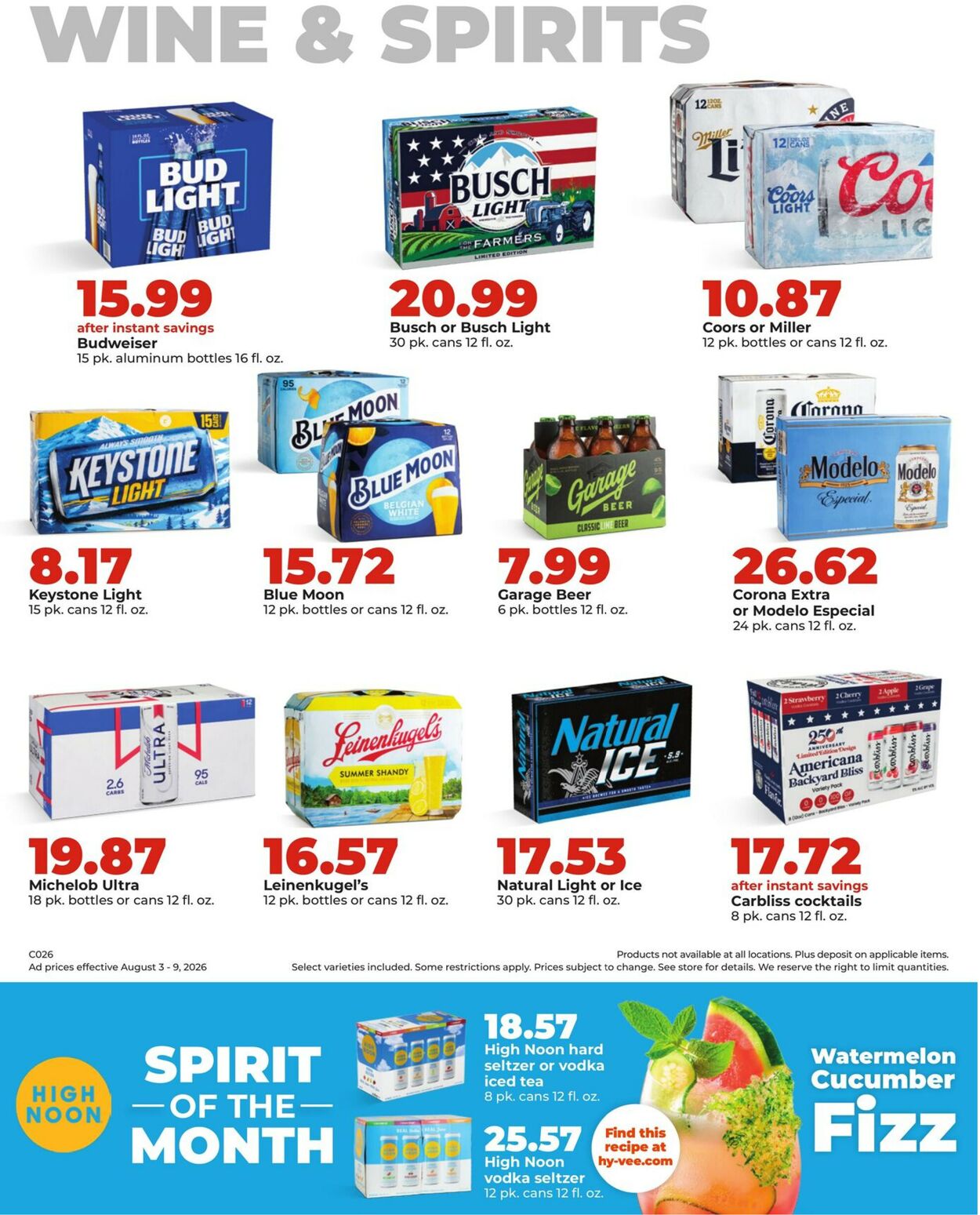Catalogue HyVee from 08/03/2026