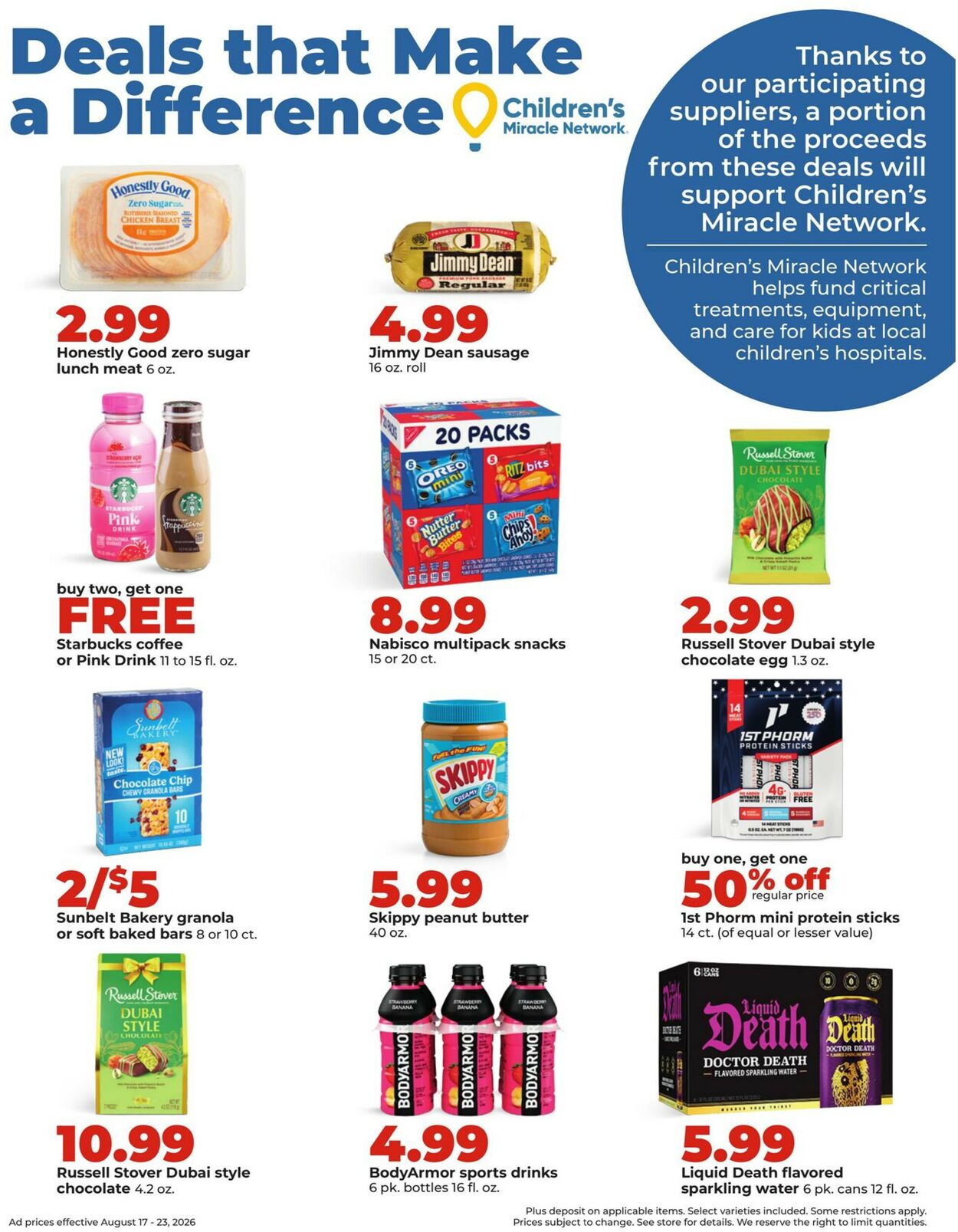 Catalogue HyVee from 08/17/2026