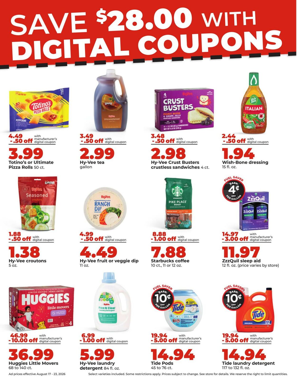 Catalogue HyVee from 08/17/2026