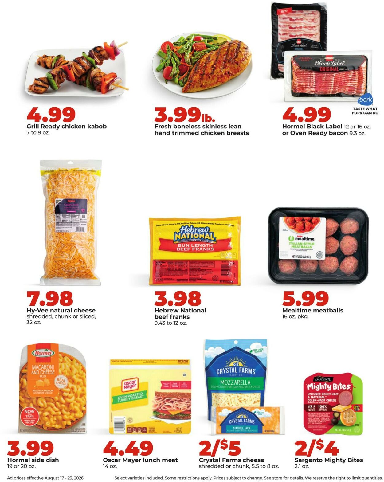 Catalogue HyVee from 08/17/2026