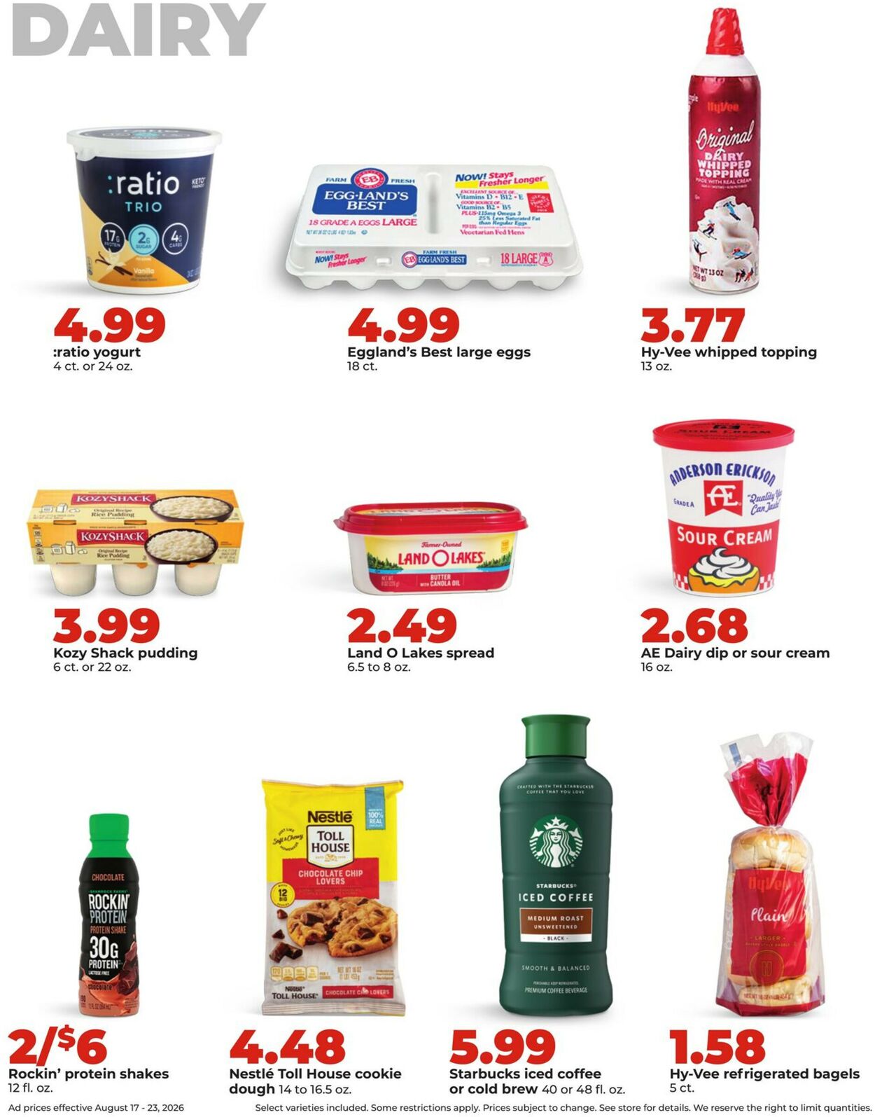 Catalogue HyVee from 08/17/2026