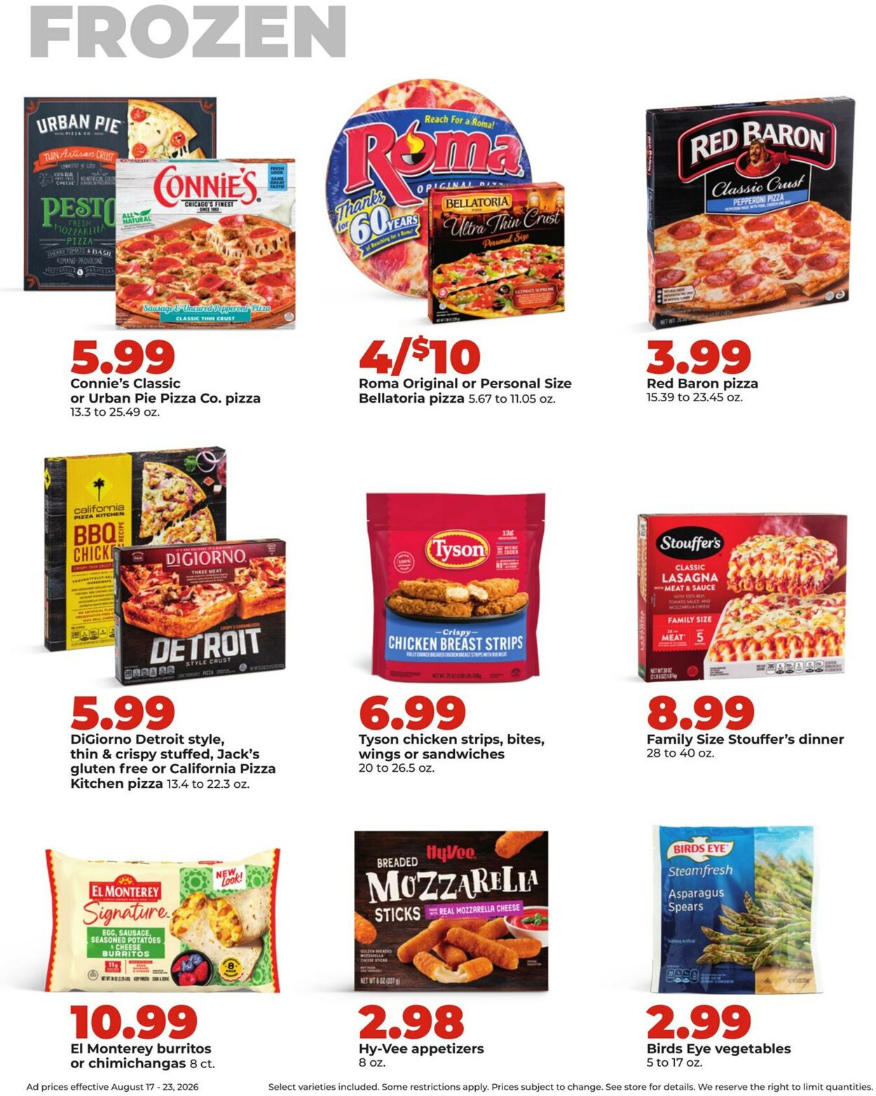 Catalogue HyVee from 08/17/2026