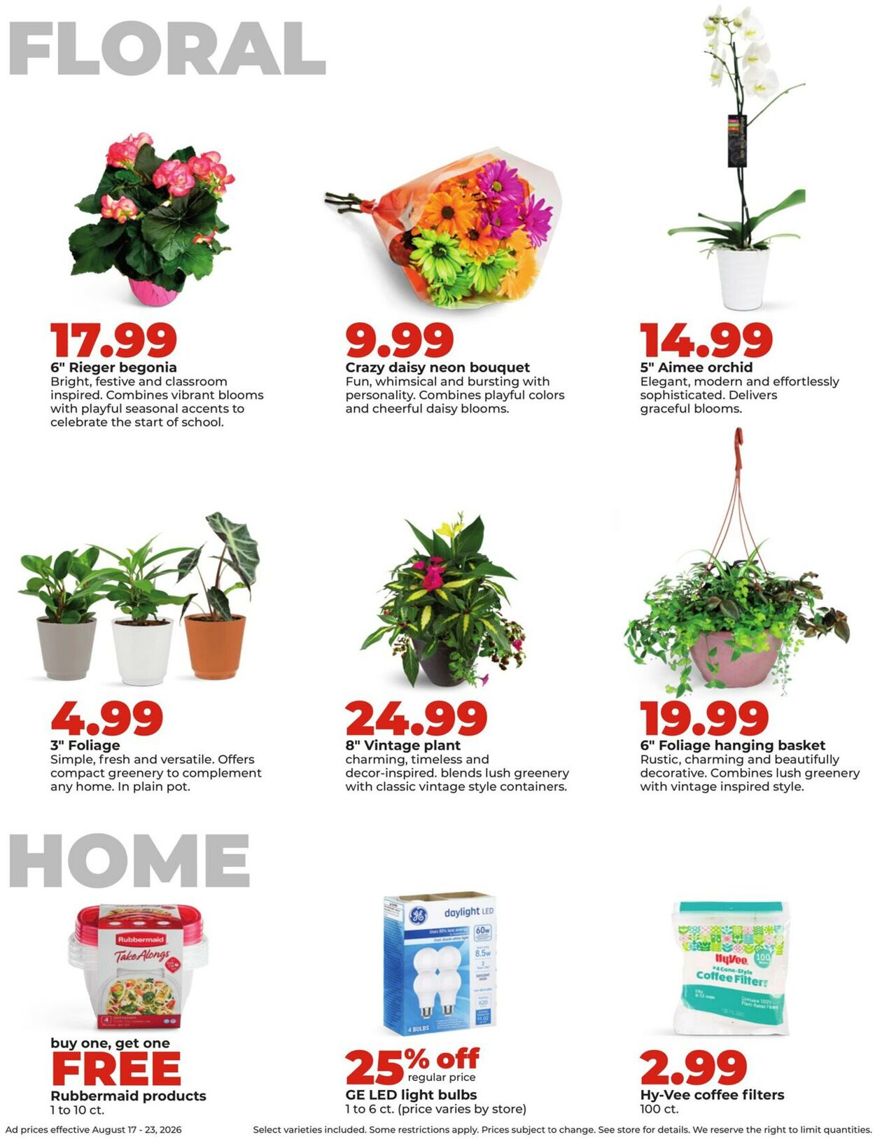 Catalogue HyVee from 08/17/2026