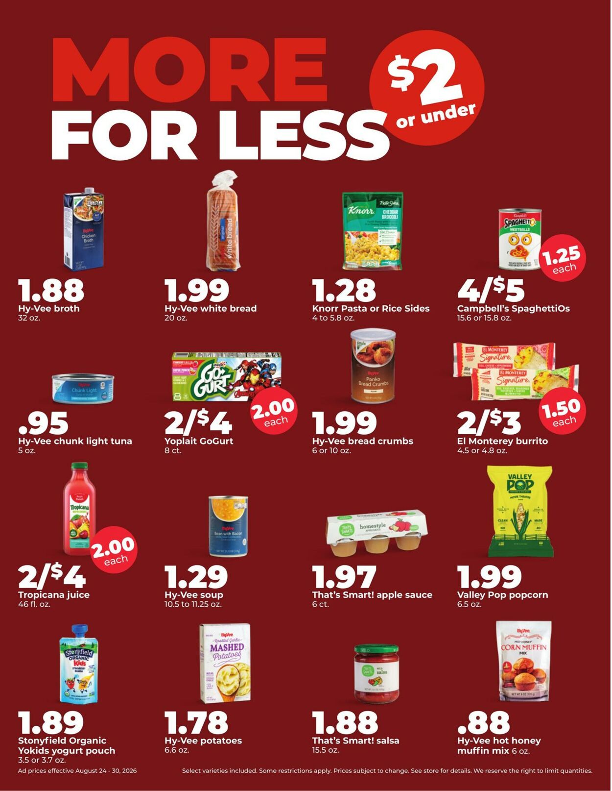 Catalogue HyVee from 08/24/2026