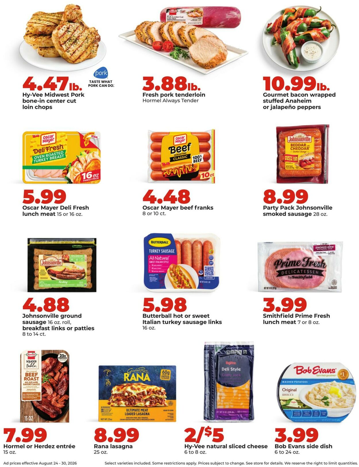 Catalogue HyVee from 08/24/2026