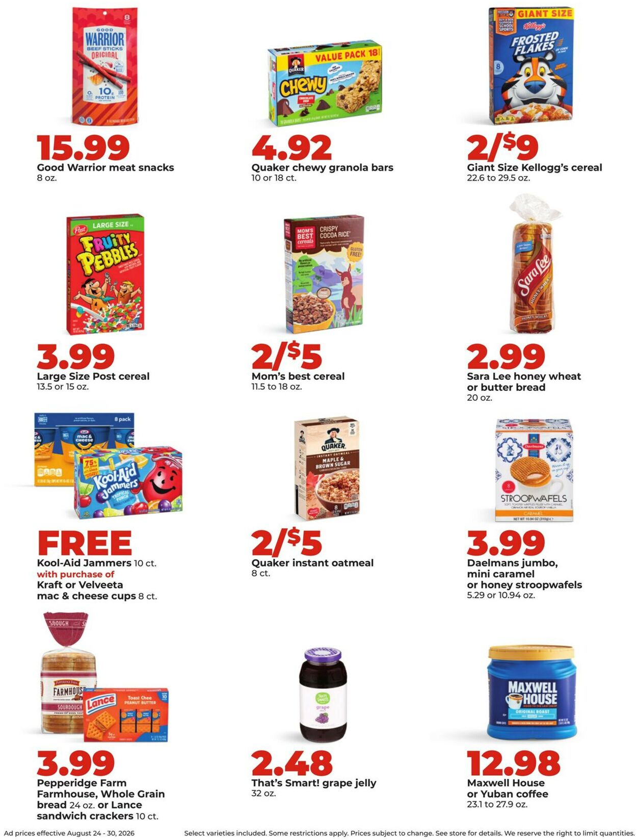 Catalogue HyVee from 08/24/2026