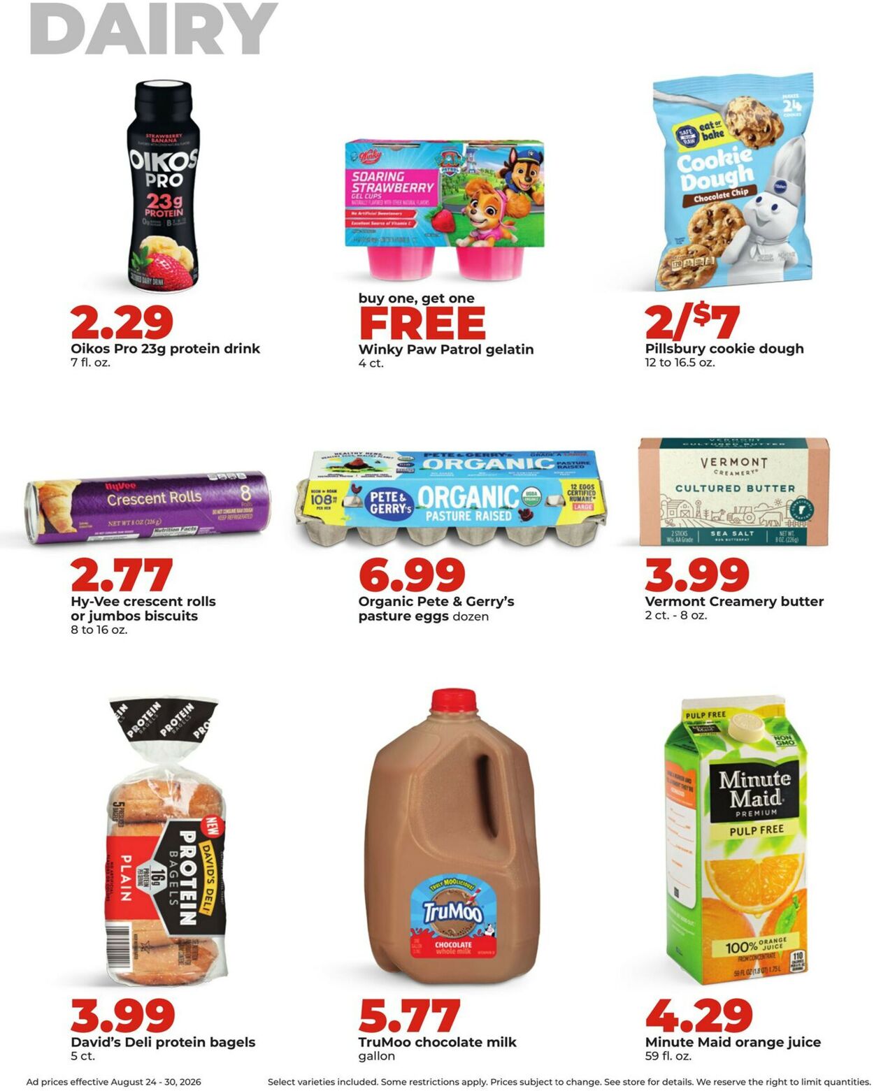 Catalogue HyVee from 08/24/2026