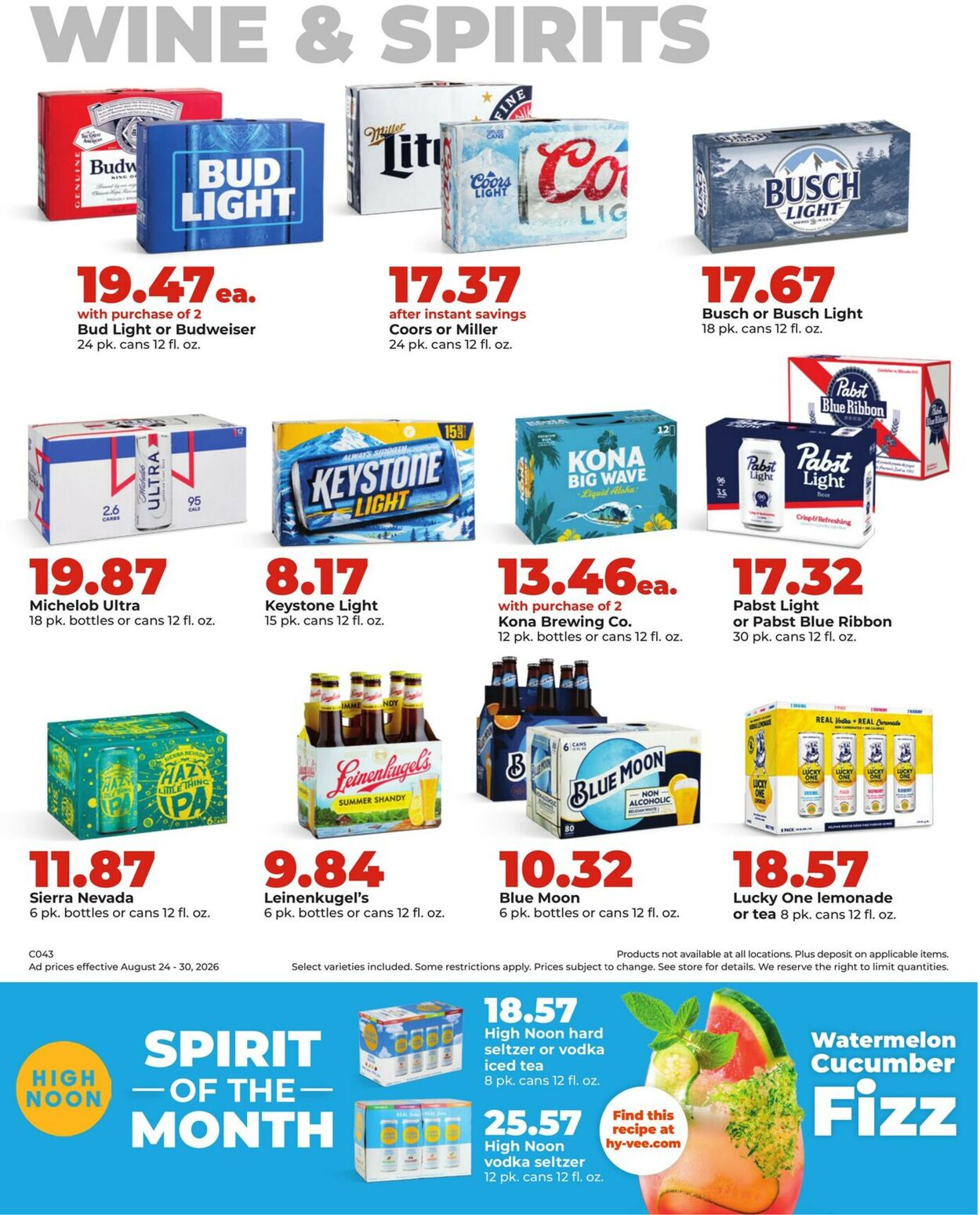 Catalogue HyVee from 08/24/2026