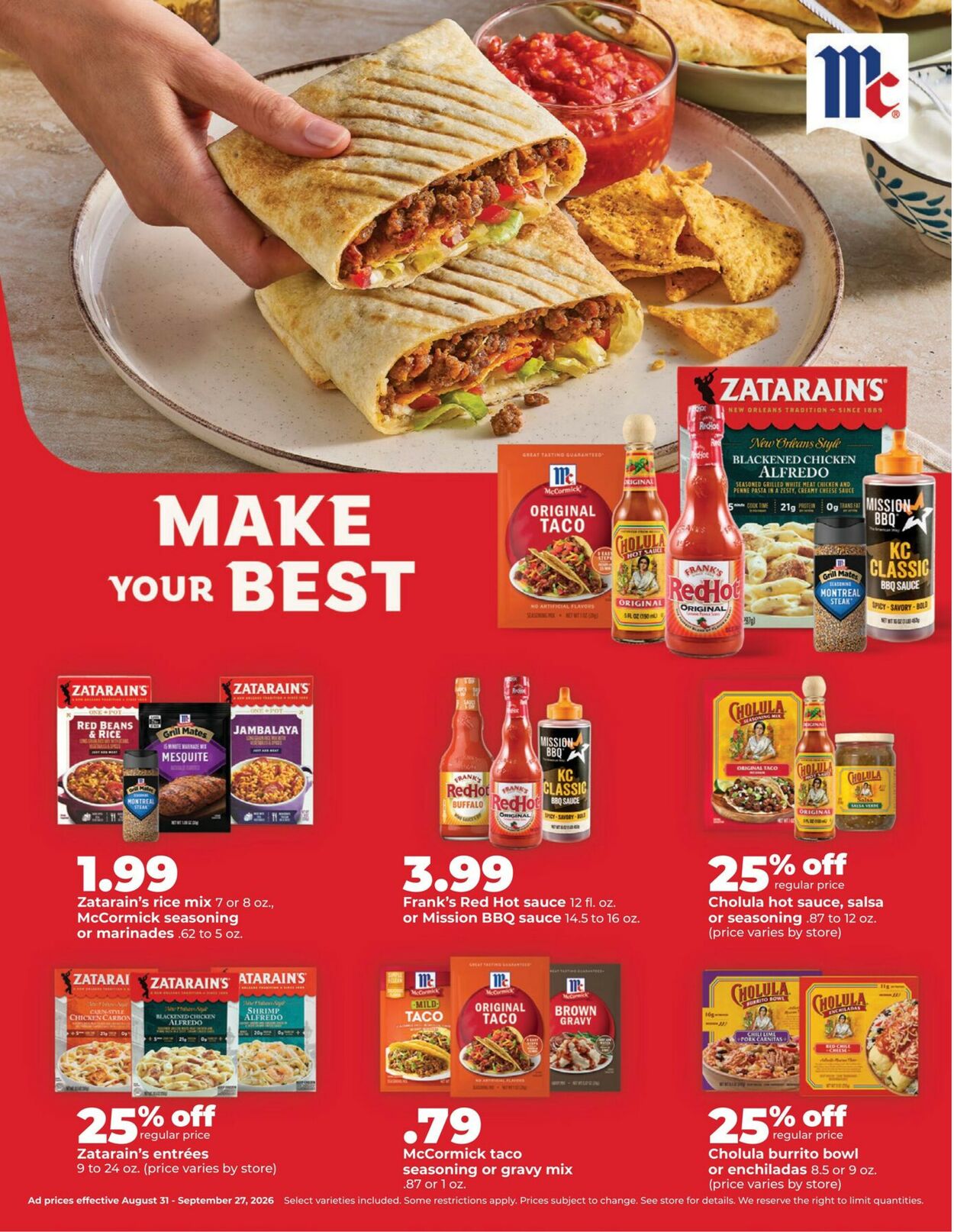 Catalogue HyVee from 08/31/2026