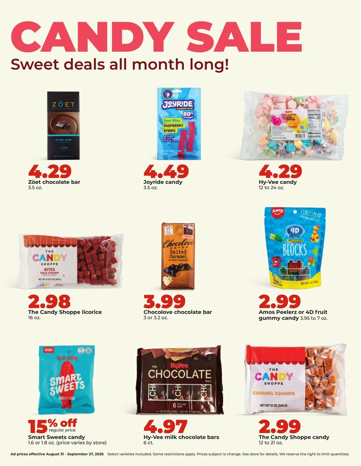 Catalogue HyVee from 08/31/2026