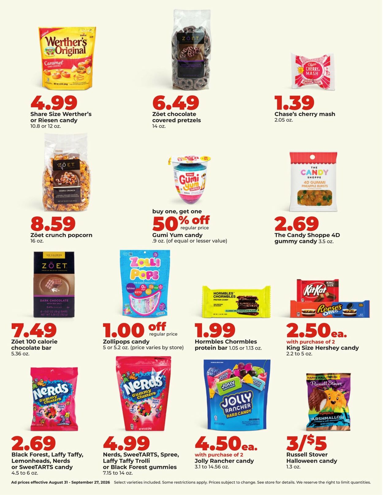 Catalogue HyVee from 08/31/2026