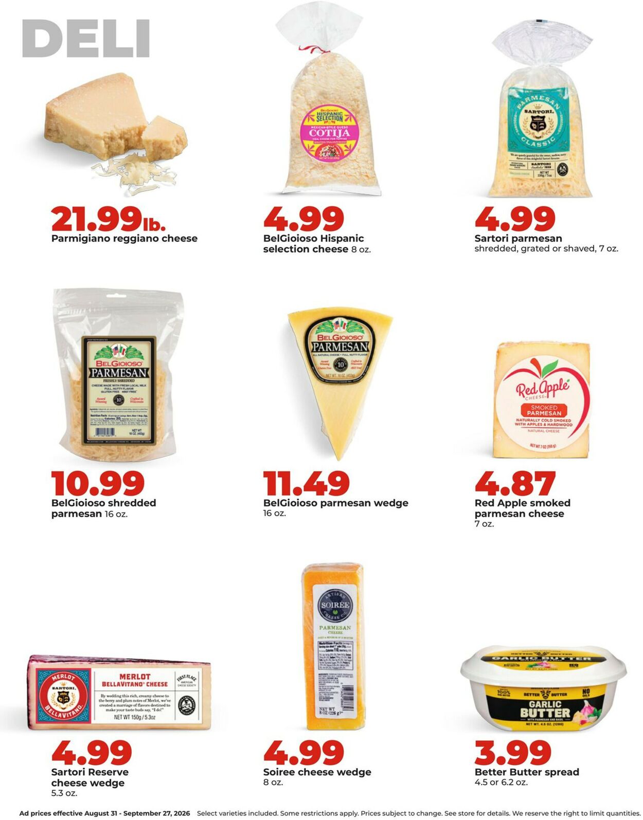 Catalogue HyVee from 08/31/2026