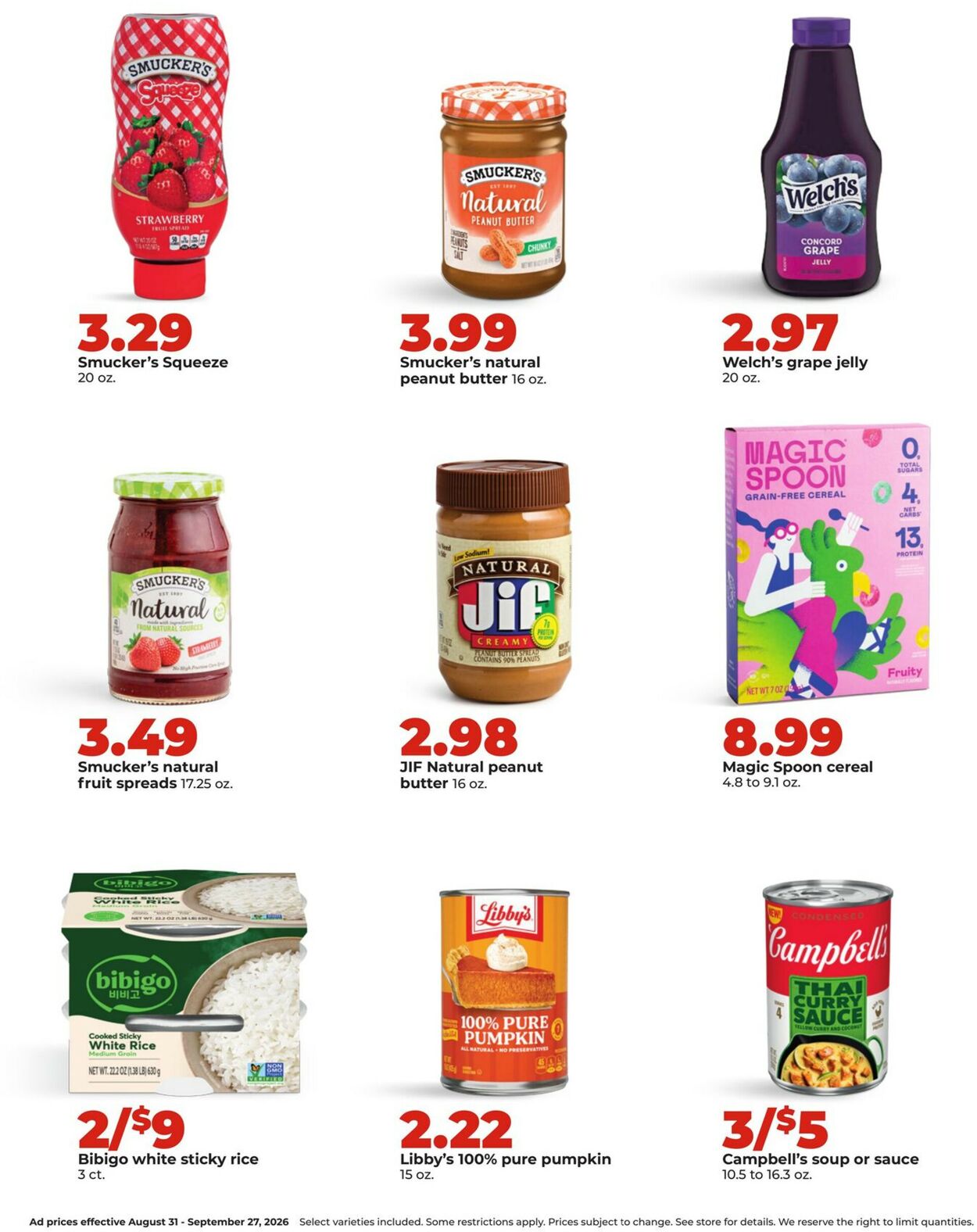 Catalogue HyVee from 08/31/2026
