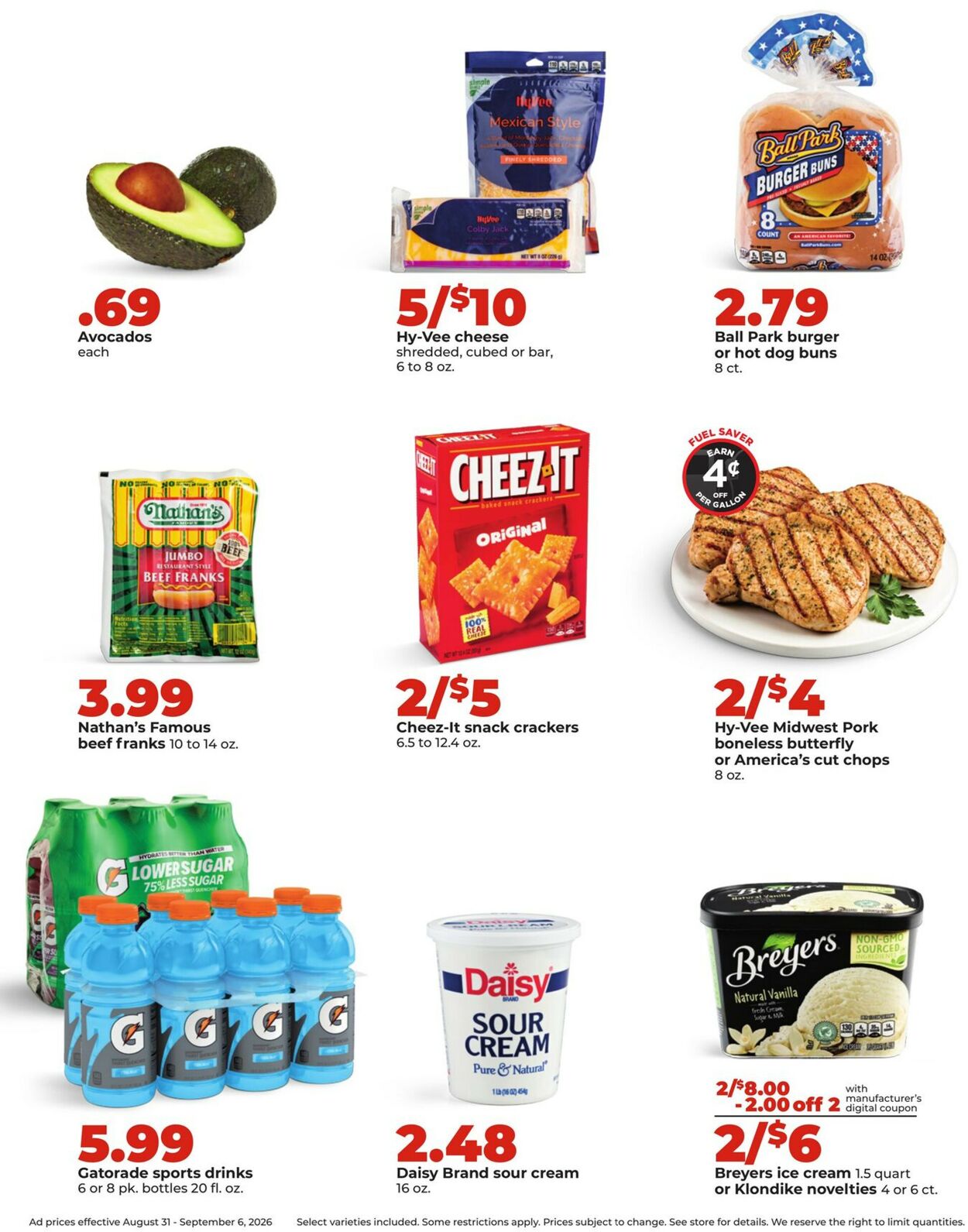 Catalogue HyVee from 08/31/2026