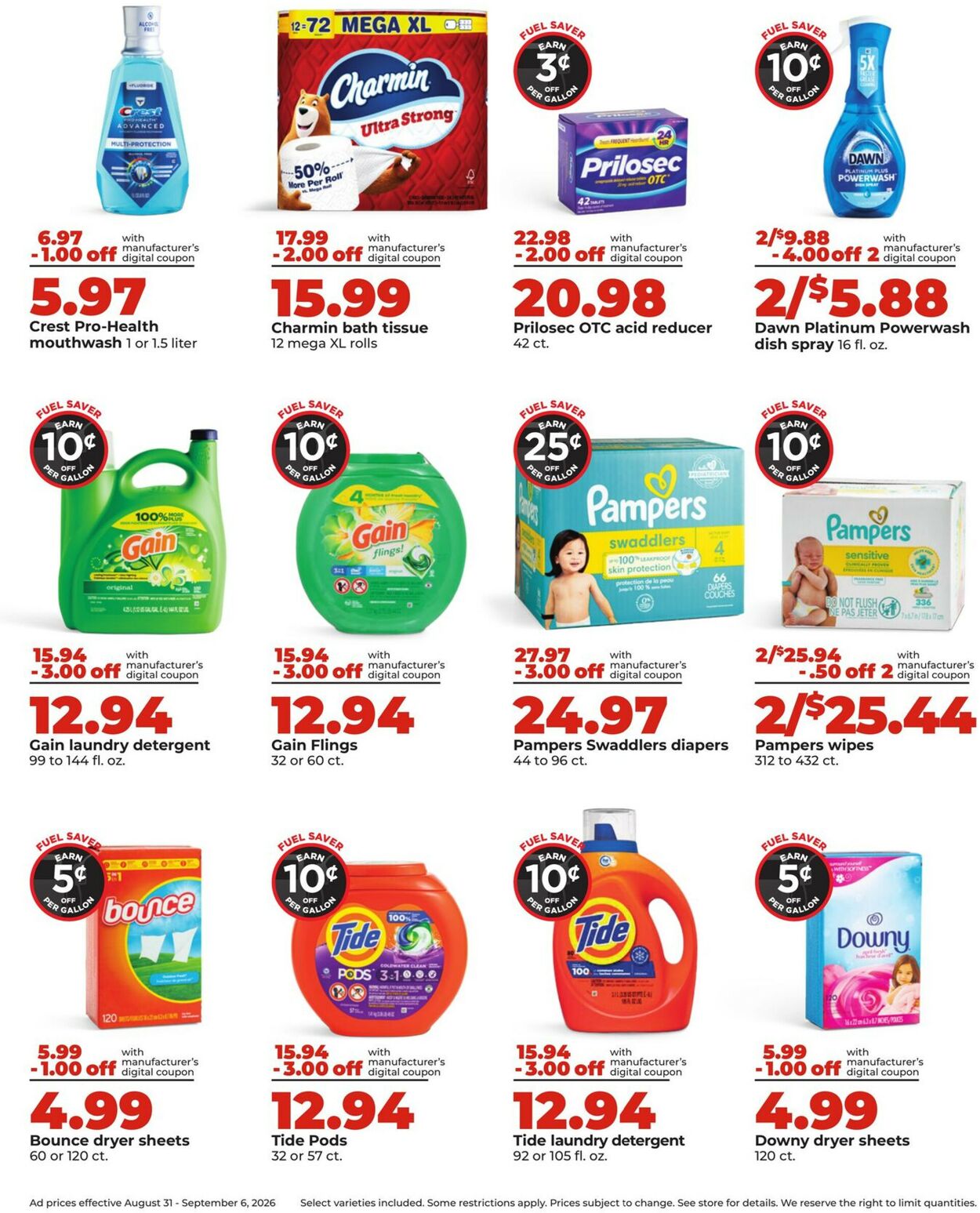 Catalogue HyVee from 08/31/2026