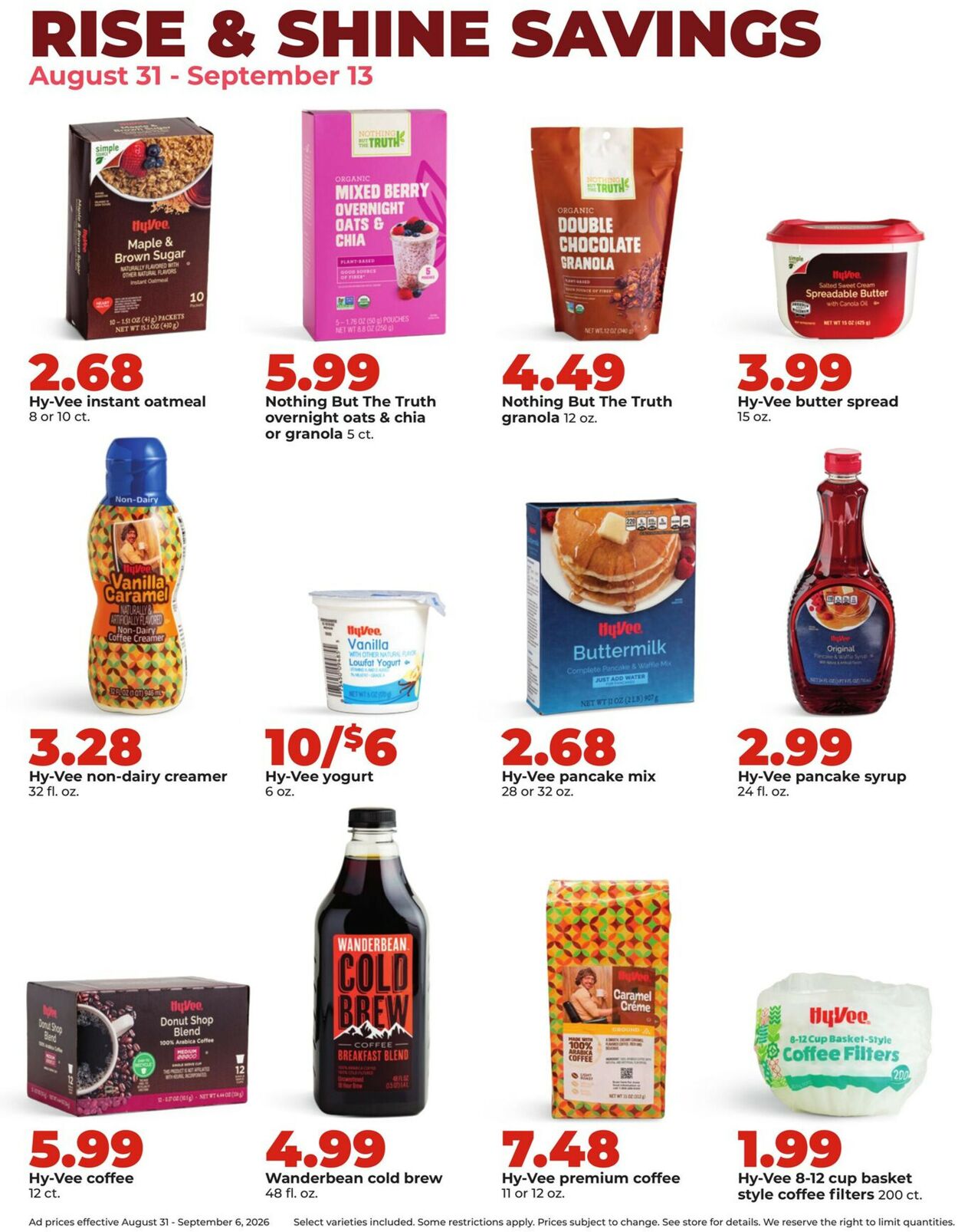 Catalogue HyVee from 08/31/2026