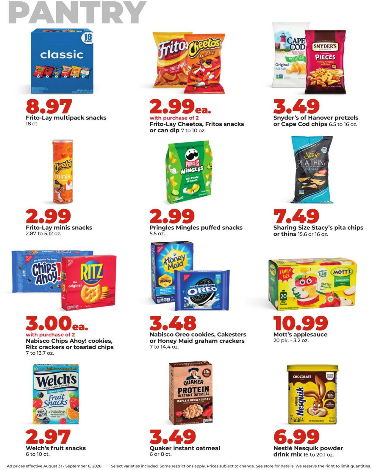 Catalogue HyVee from 08/31/2026