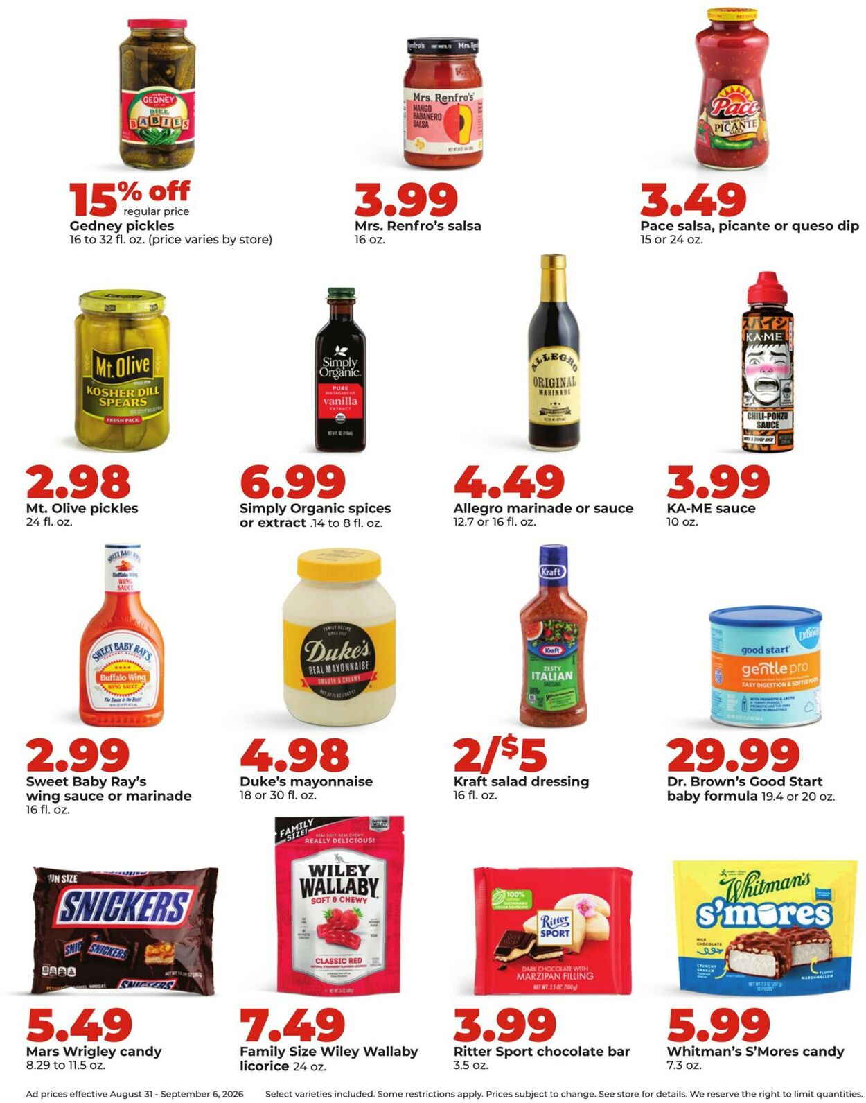 Catalogue HyVee from 08/31/2026