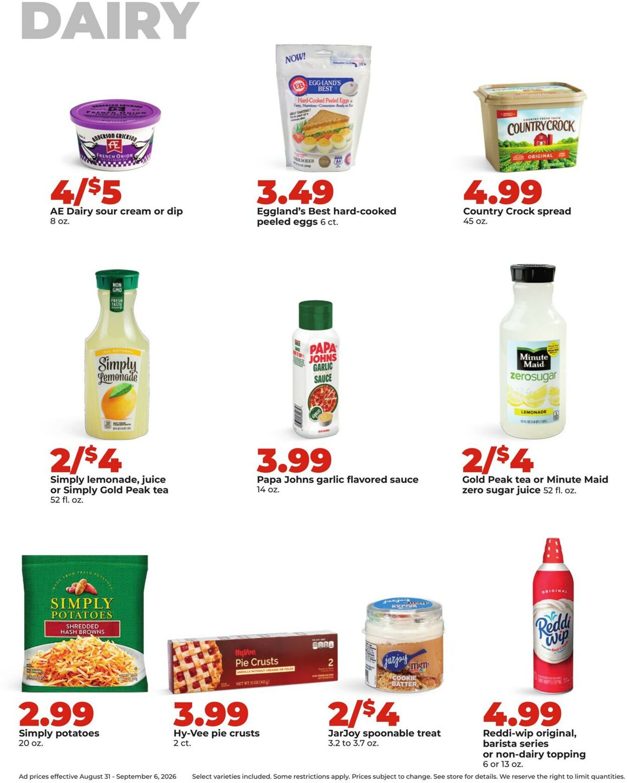 Catalogue HyVee from 08/31/2026