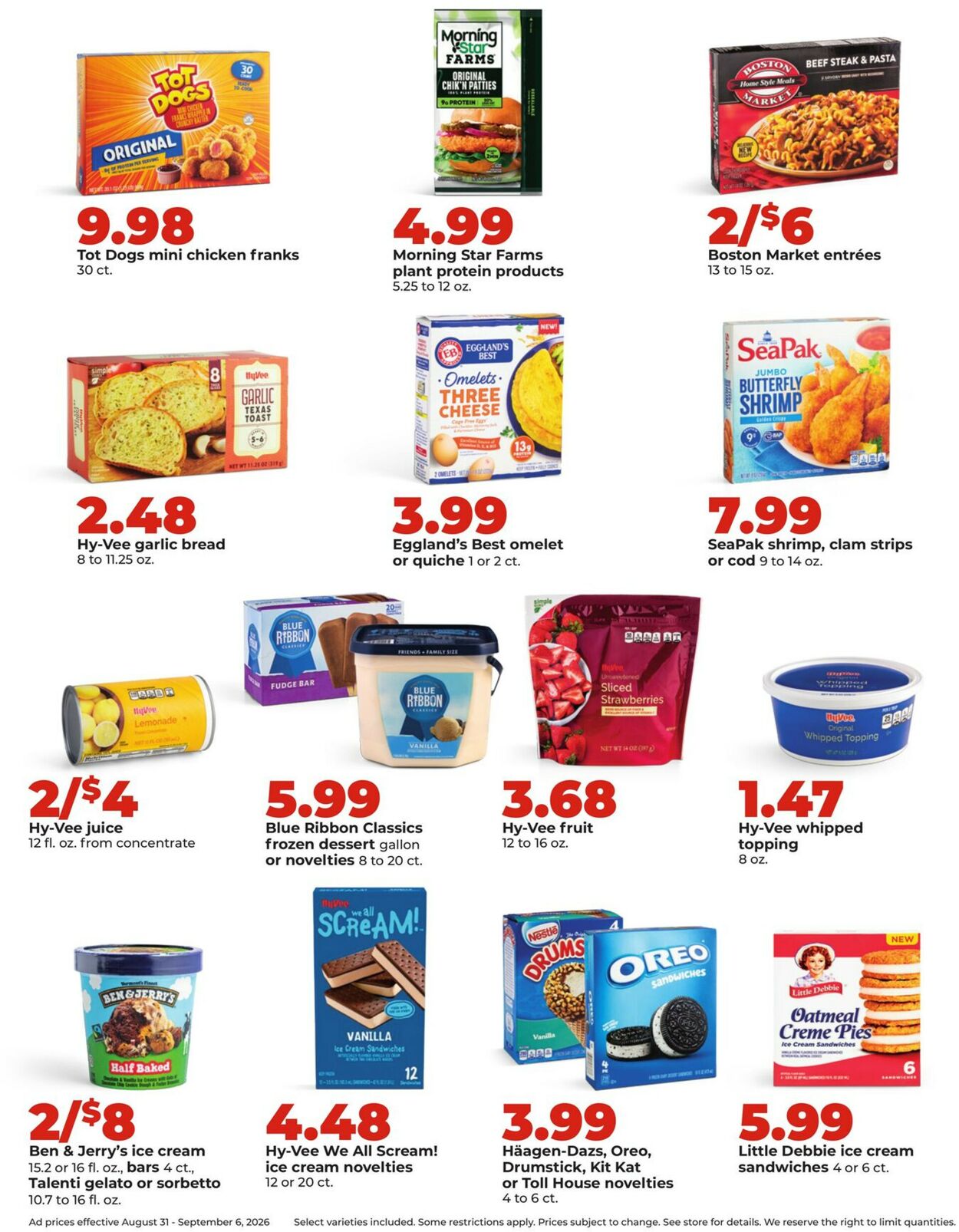 Catalogue HyVee from 08/31/2026