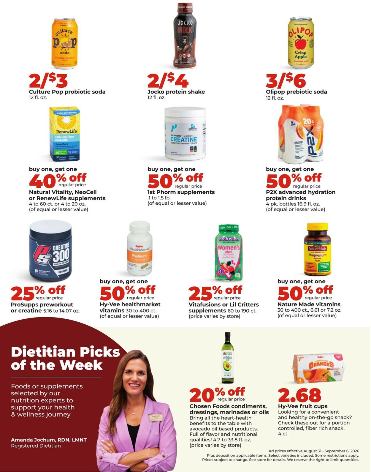 Catalogue HyVee from 08/31/2026