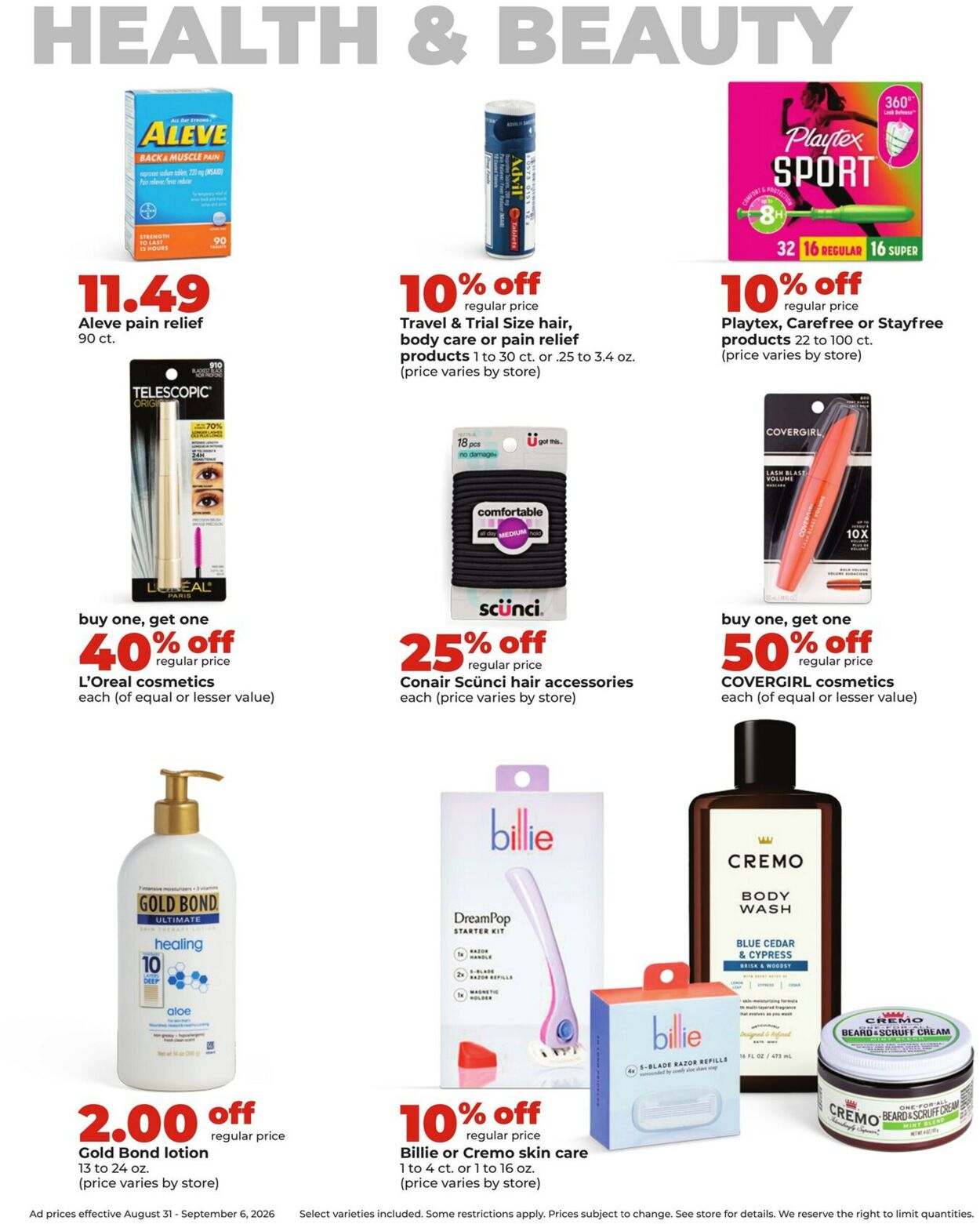 Catalogue HyVee from 08/31/2026