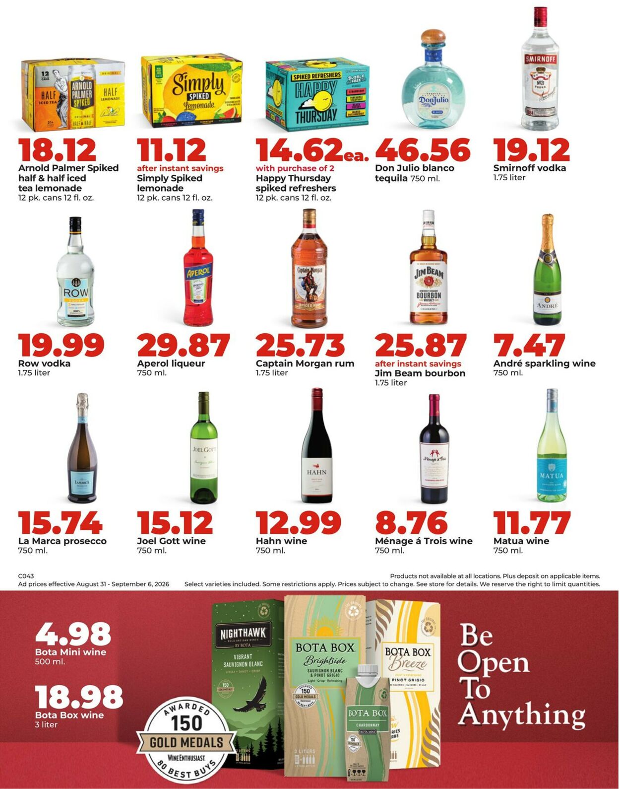 Catalogue HyVee from 08/31/2026