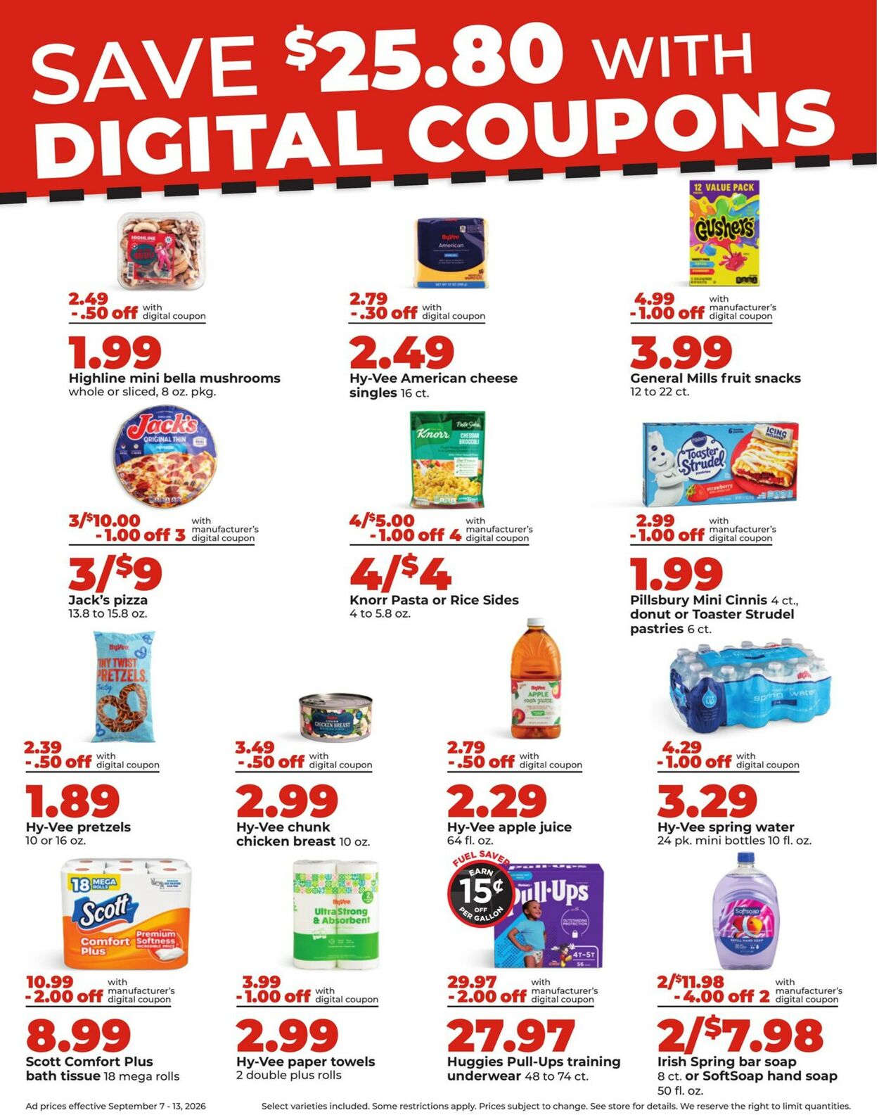 Catalogue HyVee from 09/07/2026