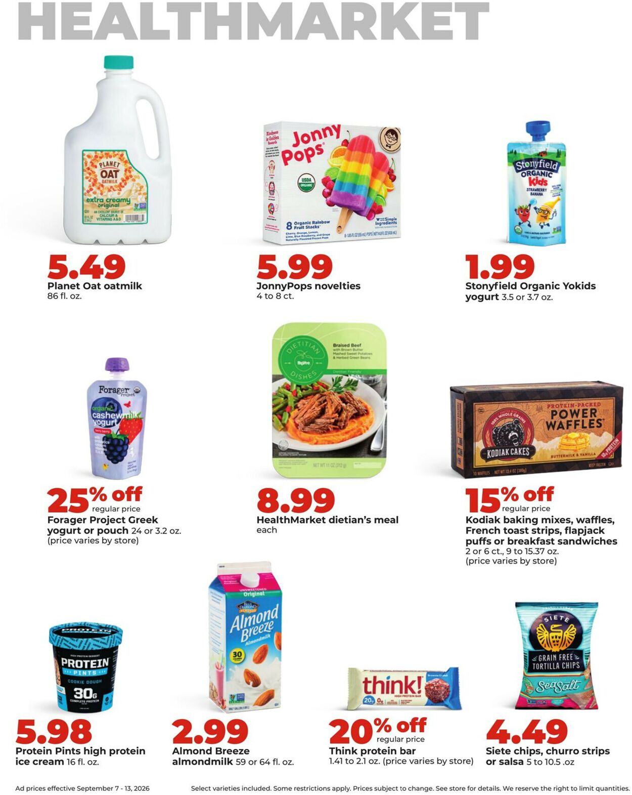 Catalogue HyVee from 09/07/2026