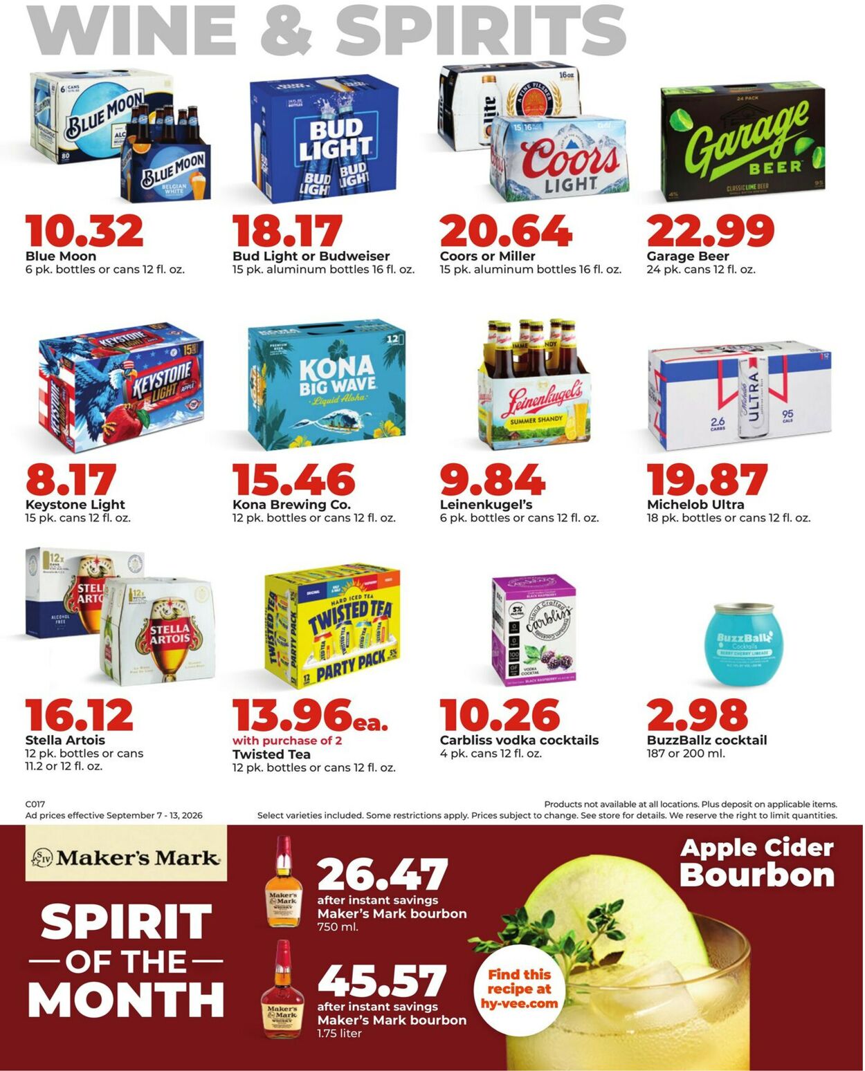 Catalogue HyVee from 09/07/2026