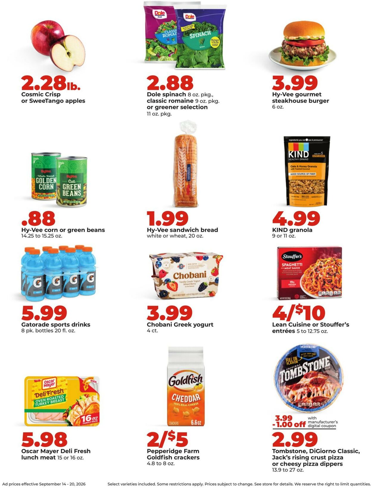 Catalogue HyVee from 09/14/2026