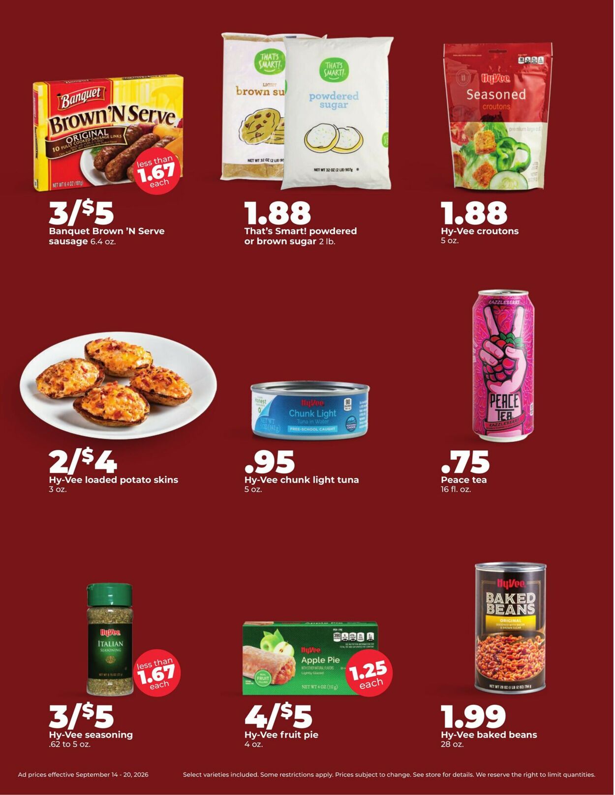 Catalogue HyVee from 09/14/2026
