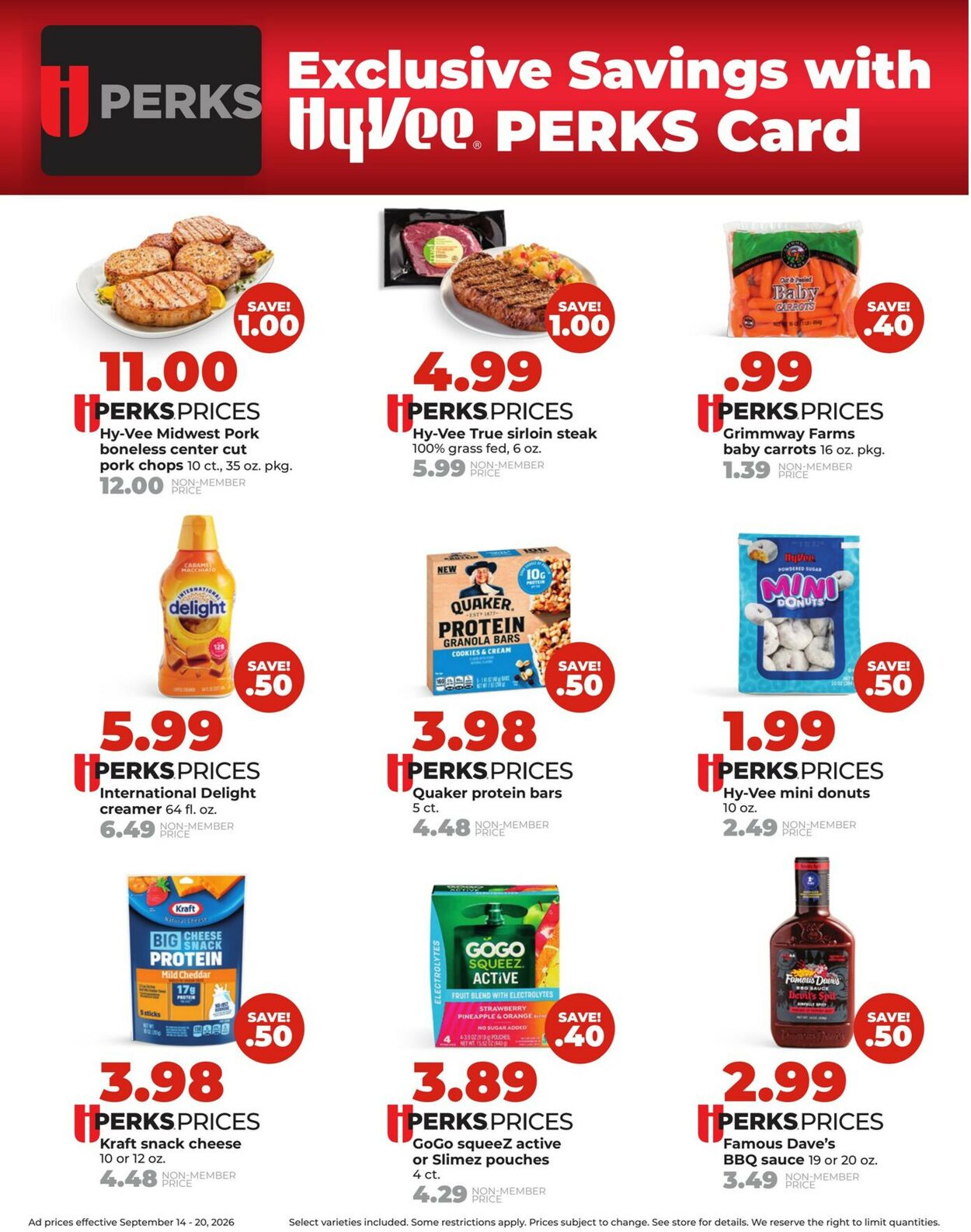 Catalogue HyVee from 09/14/2026