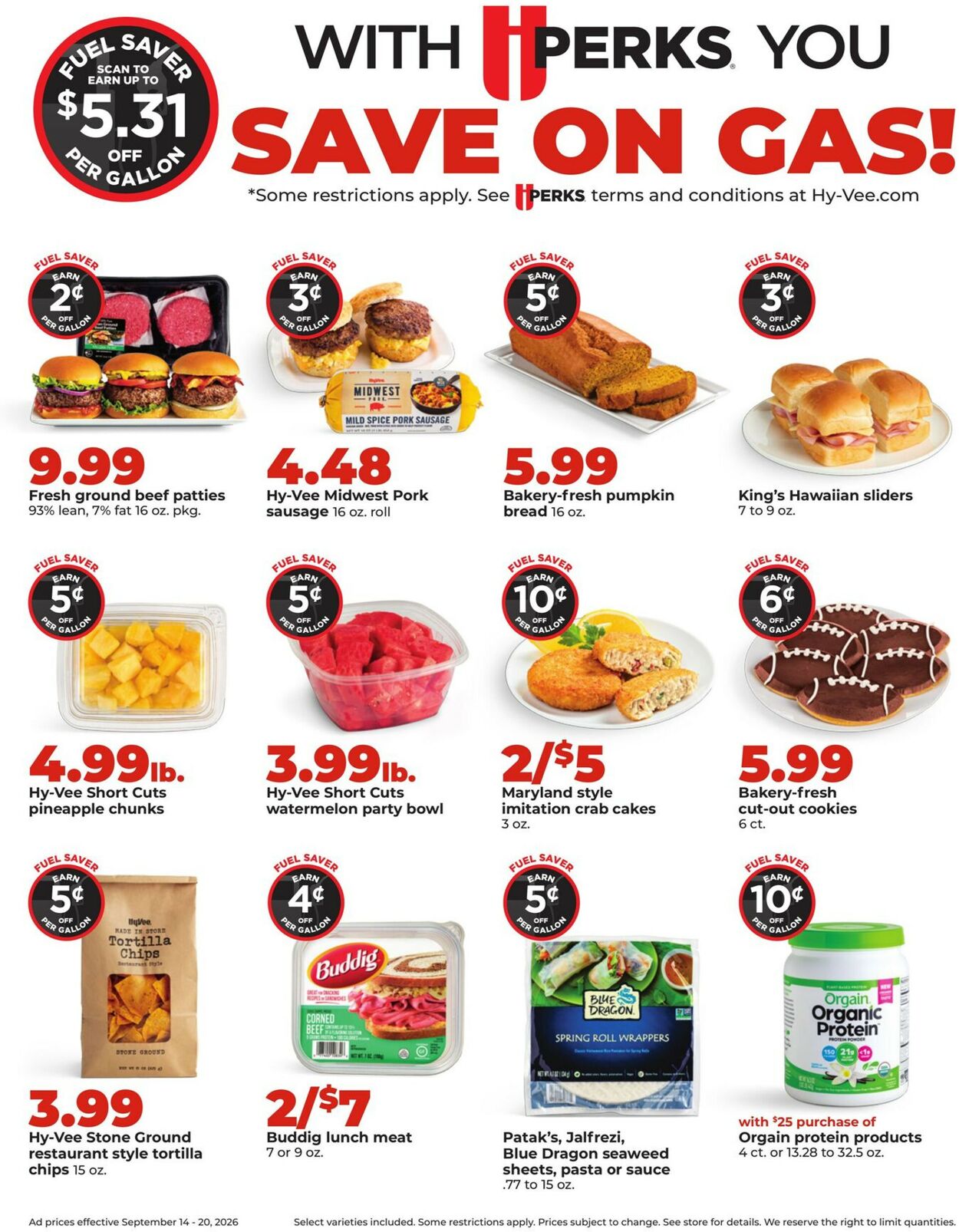 Catalogue HyVee from 09/14/2026
