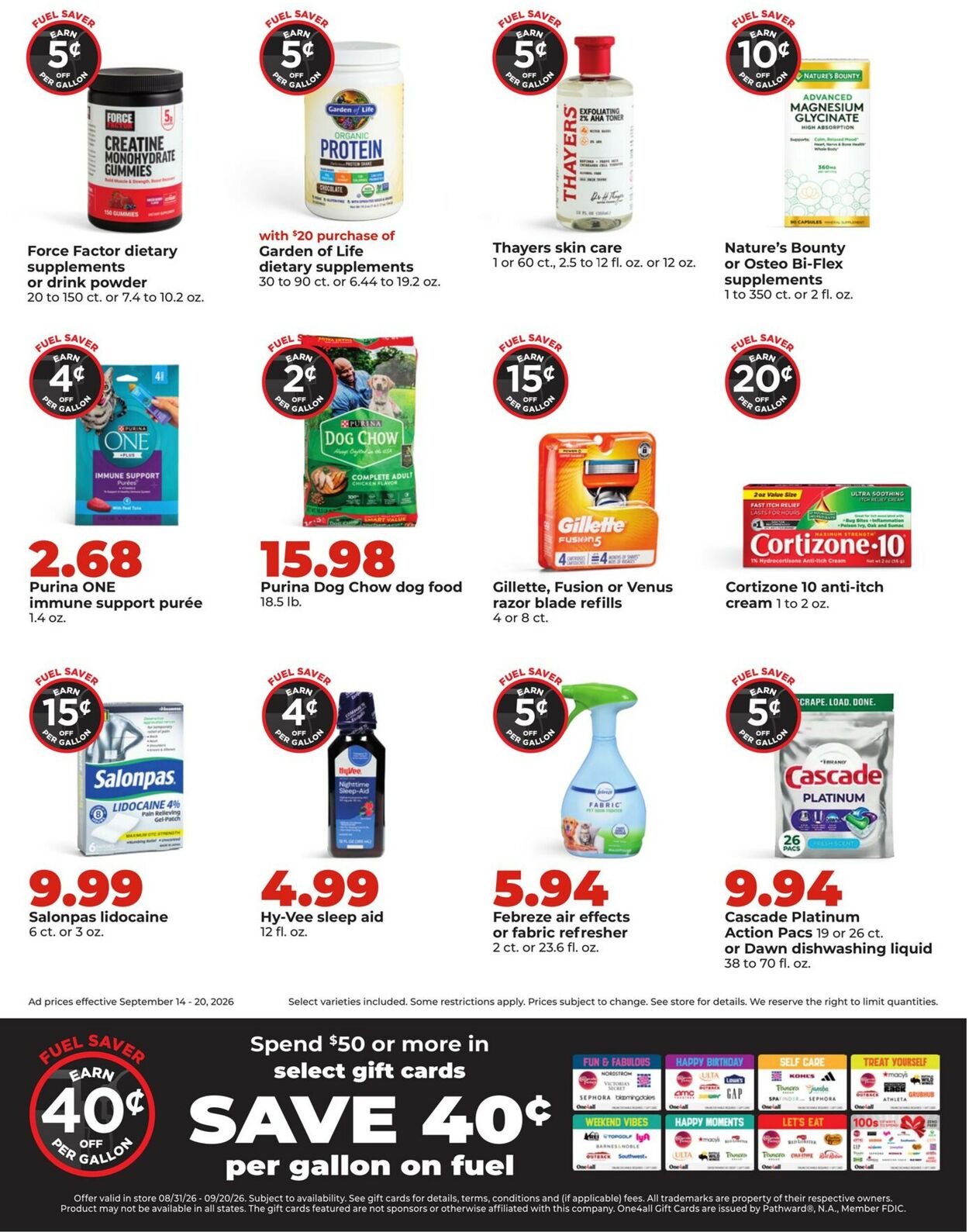 Catalogue HyVee from 09/14/2026