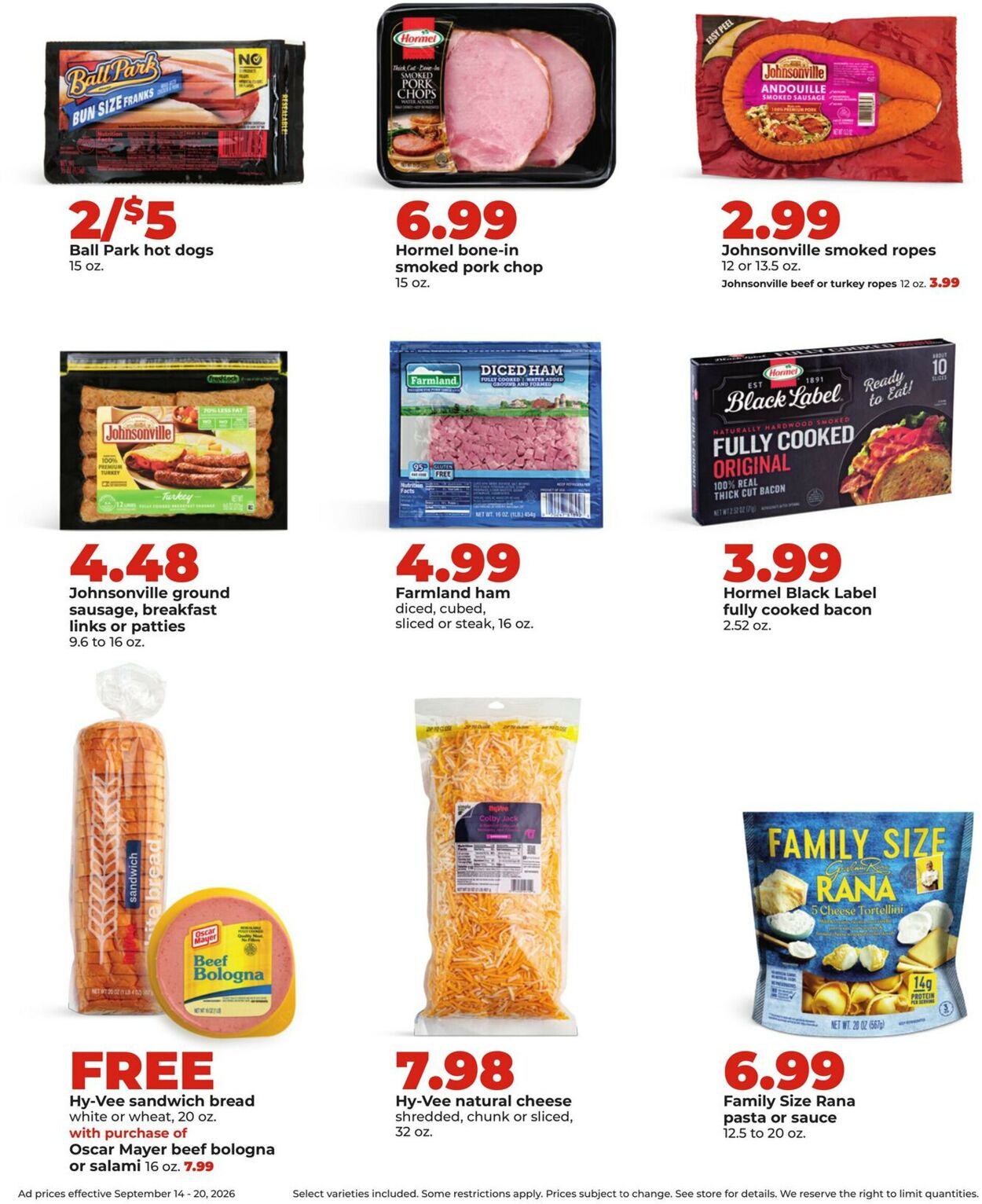 Catalogue HyVee from 09/14/2026