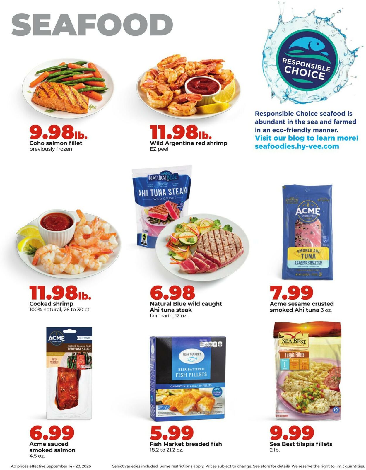 Catalogue HyVee from 09/14/2026