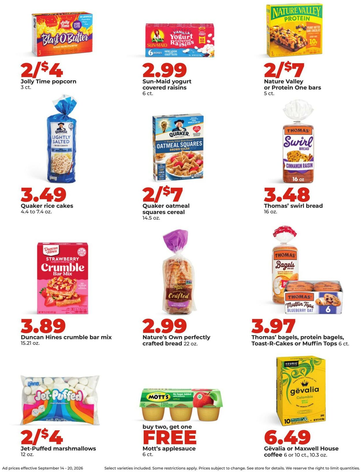 Catalogue HyVee from 09/14/2026