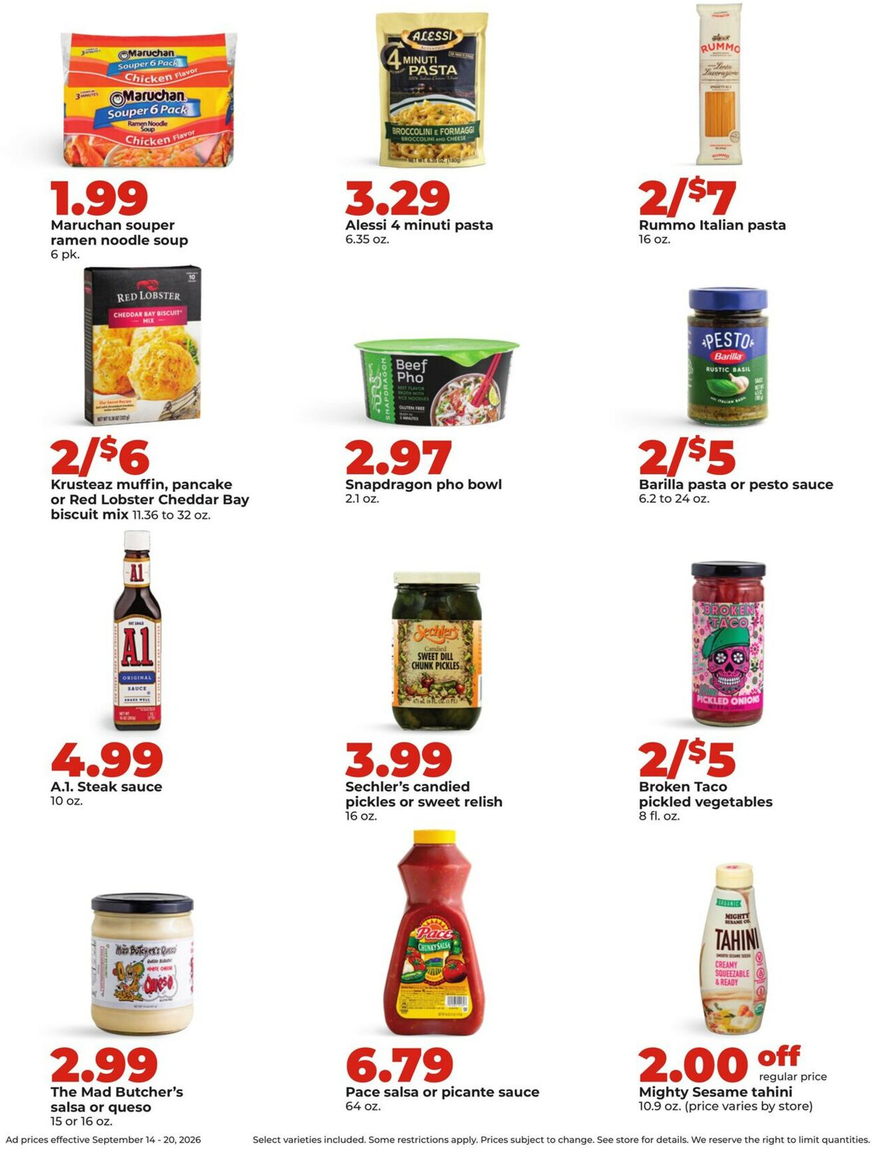 Catalogue HyVee from 09/14/2026