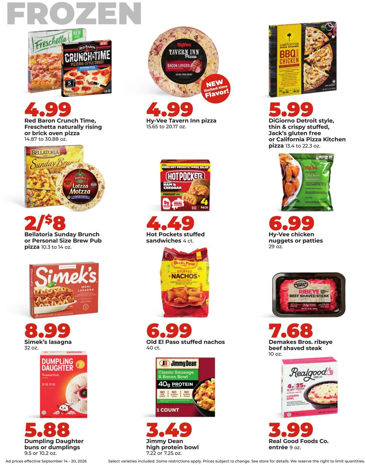 Catalogue HyVee from 09/14/2026