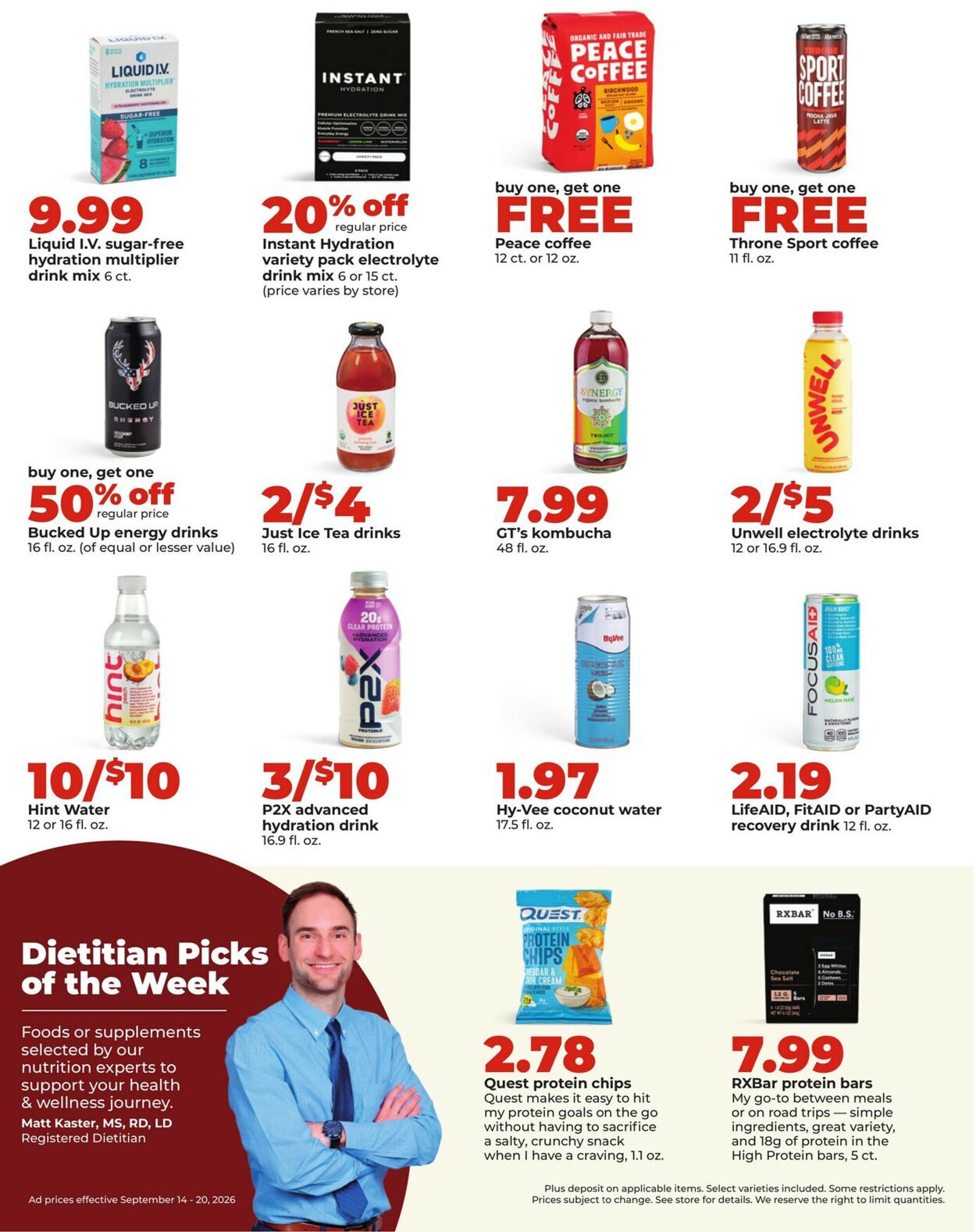 Catalogue HyVee from 09/14/2026